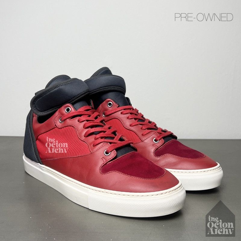 Balenciaga Balenciaga Neoprene High Top Sneaker 391216 Black/Red Size US 9 / EU 42 - 1 Thumbnail