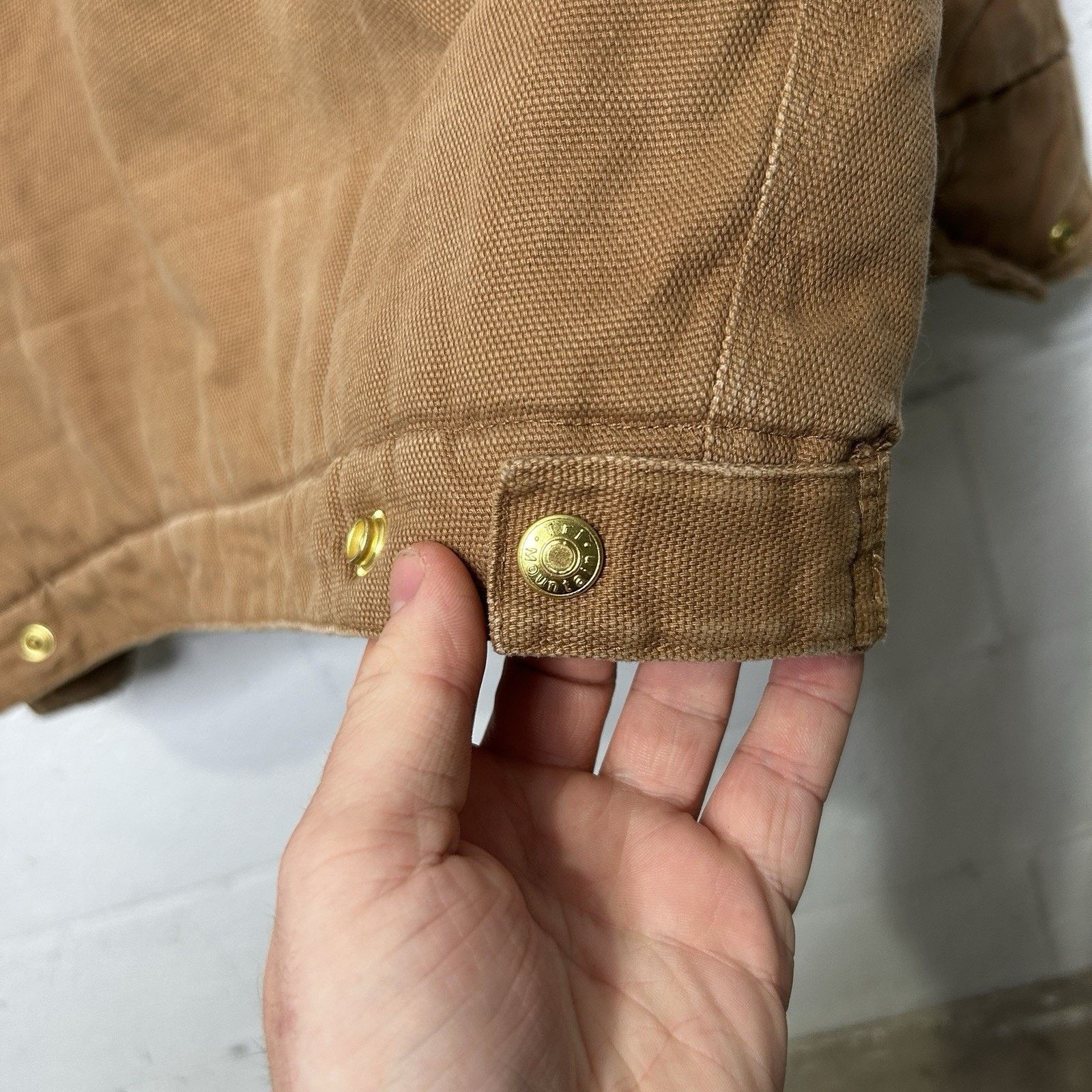 Other Vintage Tri-Mountain Quilted Detroit Style Jacket “Tan” Size US L / EU 52-54 / 3 - 15 Thumbnail