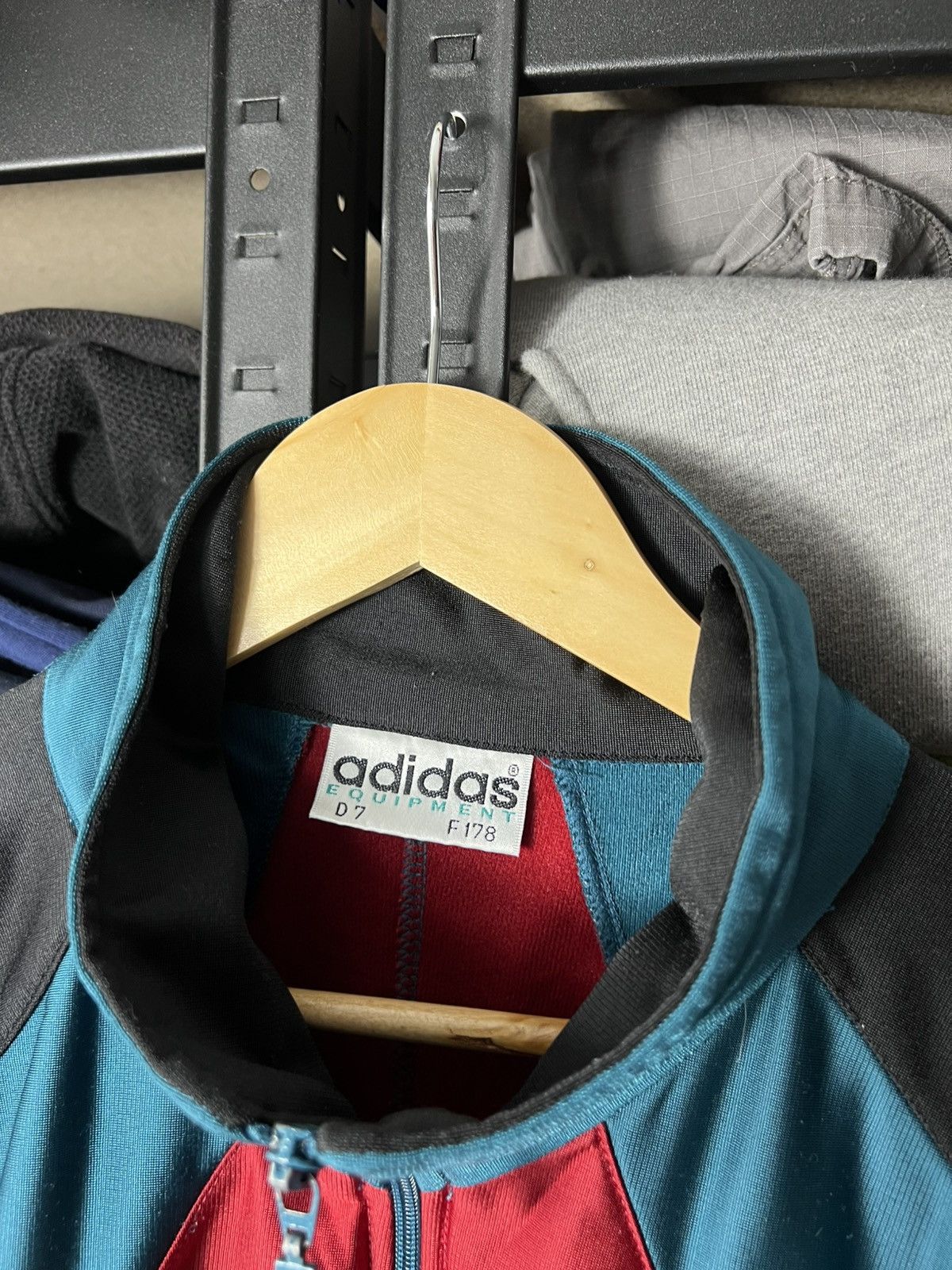 Adidas Vintage Adidas Equipment Track Jacket 90s Teal Red Size D7 Size US XL / EU 56 / 4 - 5 Thumbnail