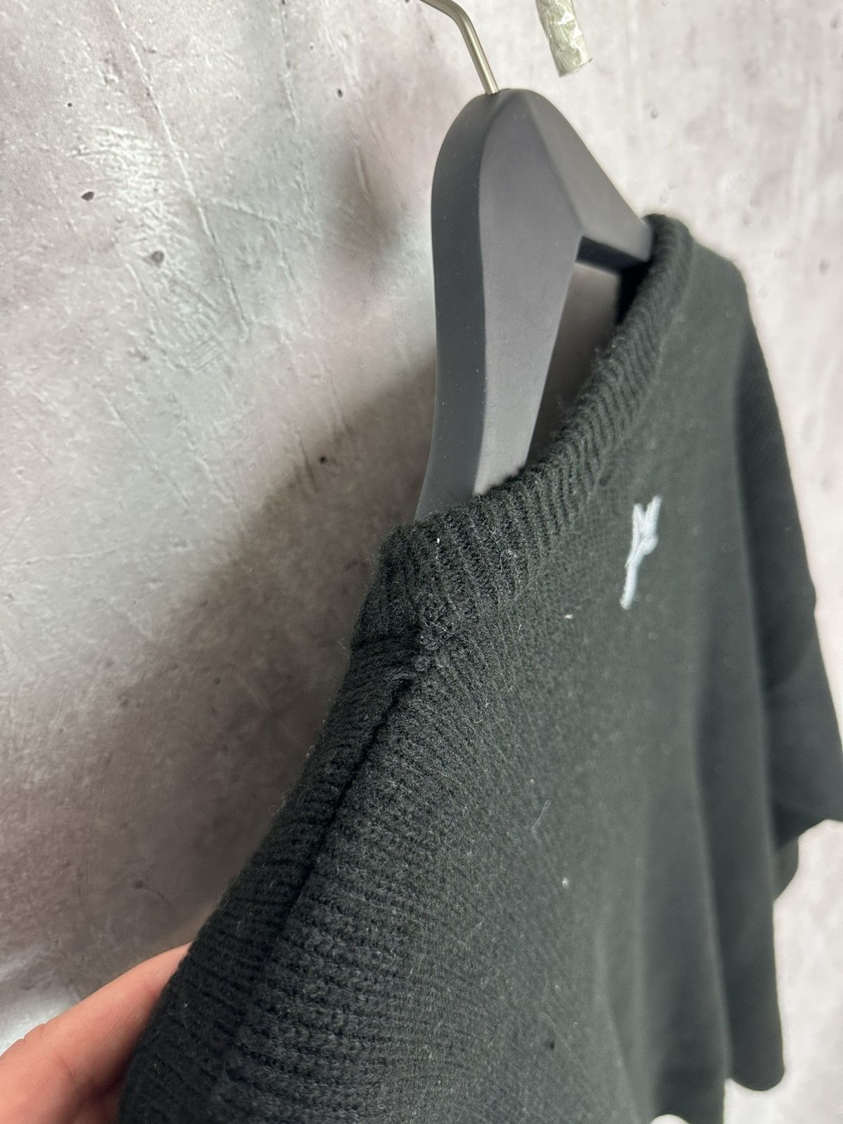 Avirex × Vintage Y2K Vintage Avirex Oversized Black Knit Sweater Size US XXL / EU 58 / 5 - 8 Thumbnail