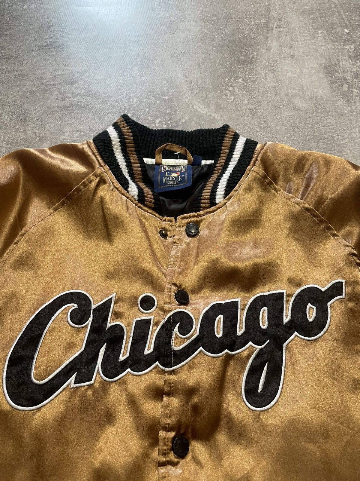Majestic Vintage Chicago White Sox Majestic Baseball Bomber Jacket Size US S / EU 44-46 / 1 - 9 Thumbnail