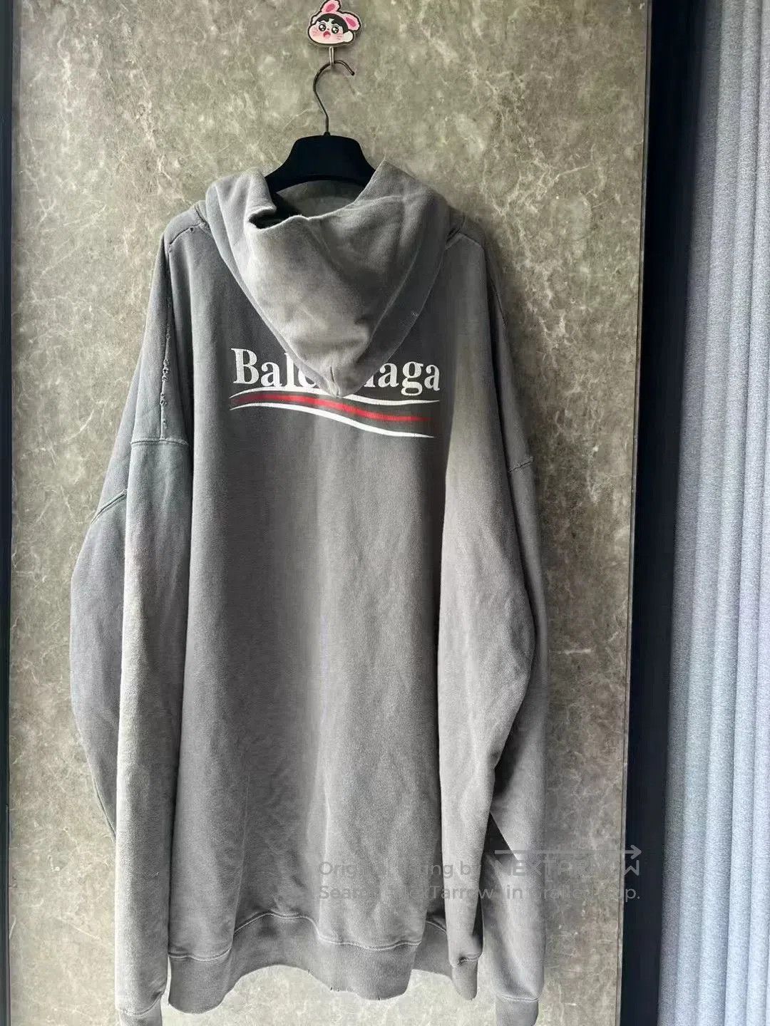 Balenciaga Balenciaga Distressed Coke Hoodie S. Size US S / EU 44-46 / 1 - 2 Thumbnail