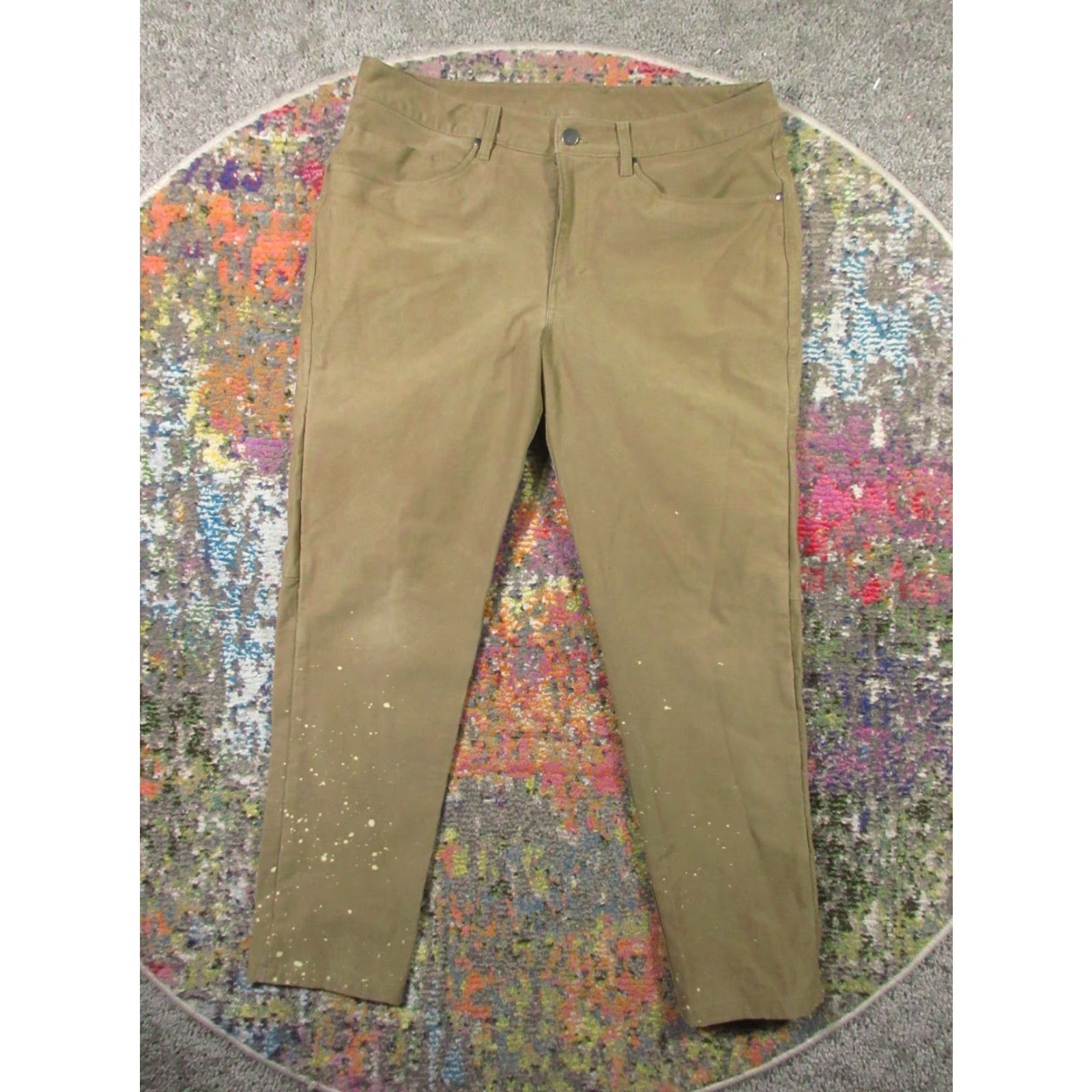 Lululemon Lululemon Mens Pants Brown 34 Mid Rise Stretch Cotton 5-Pocket Tapered Zipper Button Back Pocket Size US 34 / EU 50 - 2 Thumbnail