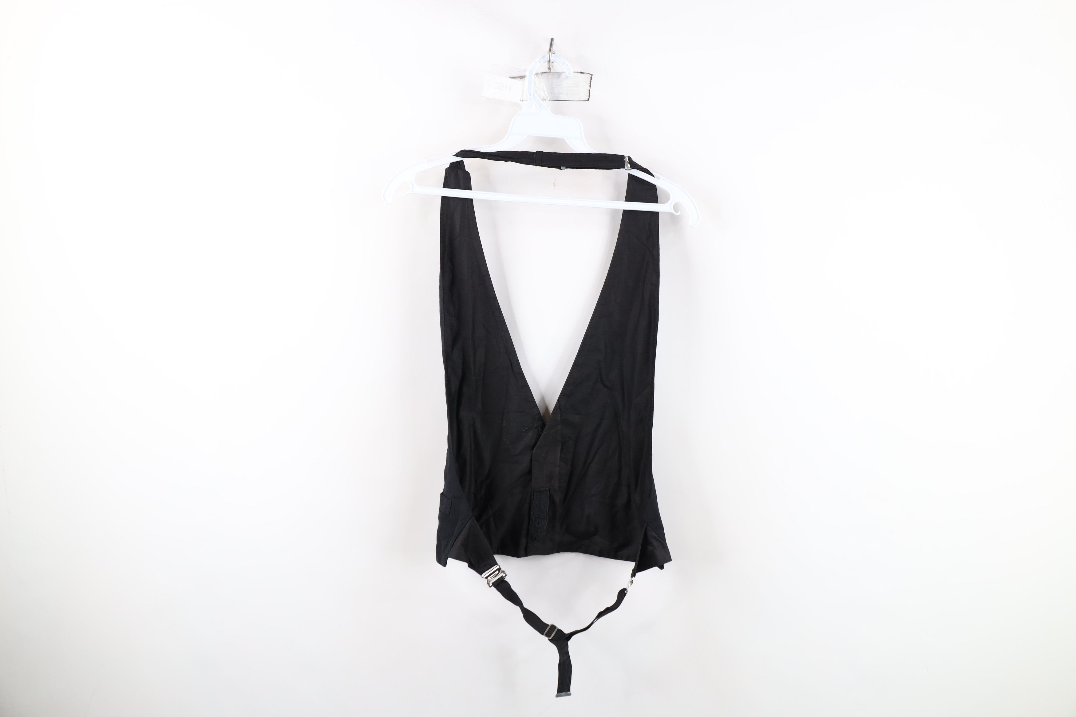 Vintage Vintage 30s 40s Rockabilly Gabardine Satin Trim Suit Vest Size US XL / EU 56 / 4 - 13 Thumbnail
