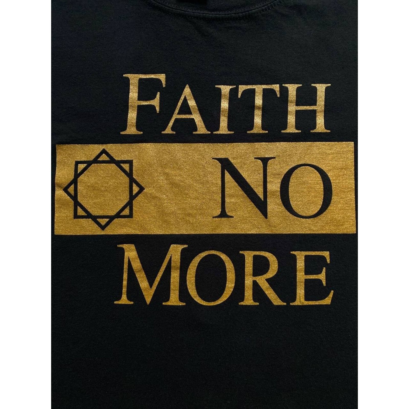 Band Tees × Vintage FAITH NO MORE GOLD CLASSIC LOGO ROCK BAND TEE Size US L / EU 52-54 / 3 - 4 Thumbnail