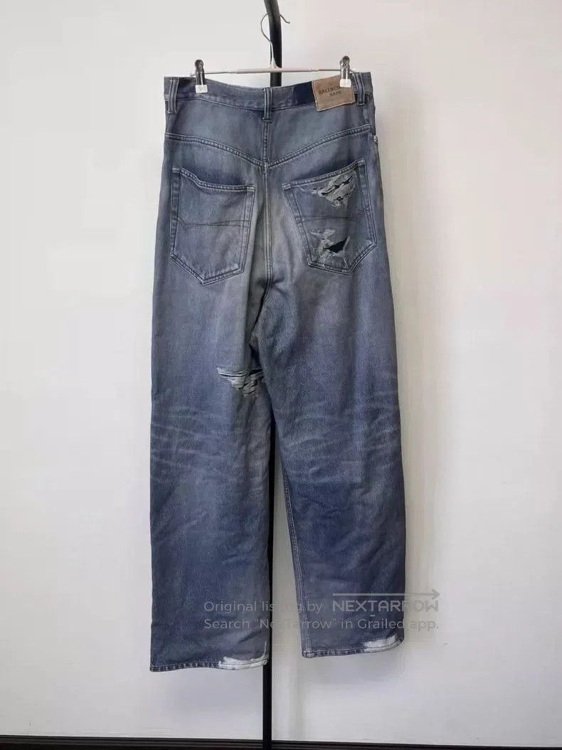 Balenciaga Balenciaga 3D Print Distressed Denim Jeans . Size US 30 / EU 46 - 2 Thumbnail