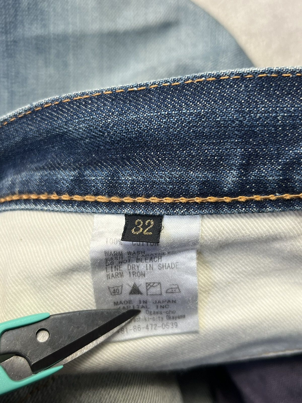 Kapital × Kapital Kountry Kapital Kountry Washed Denim Jeans Size US 32 / EU 48 - 4 Thumbnail