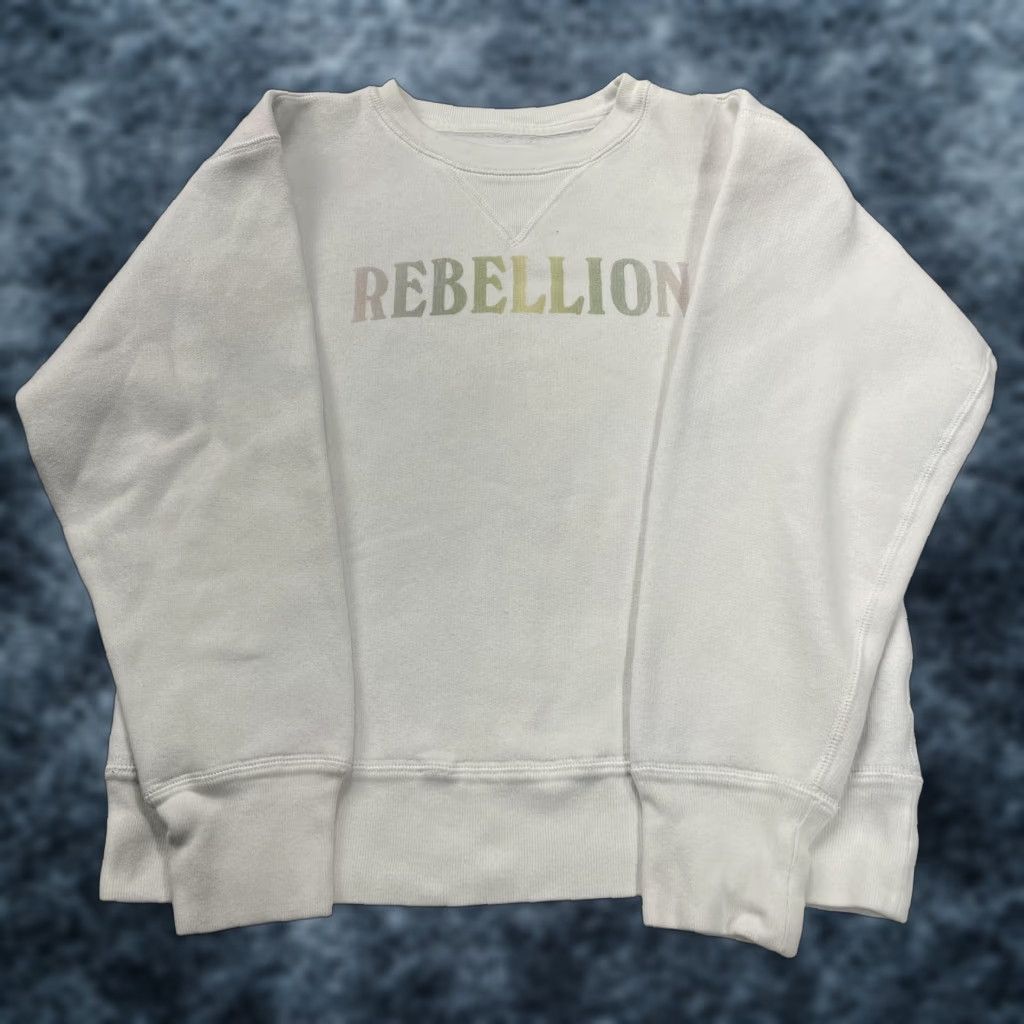 Vintage Isabel Etoile Marant Sweatshirt Womens 38 White Rebellion Graphic Pullover Size XS / US 0-2 / IT 36-38 - 1 Thumbnail