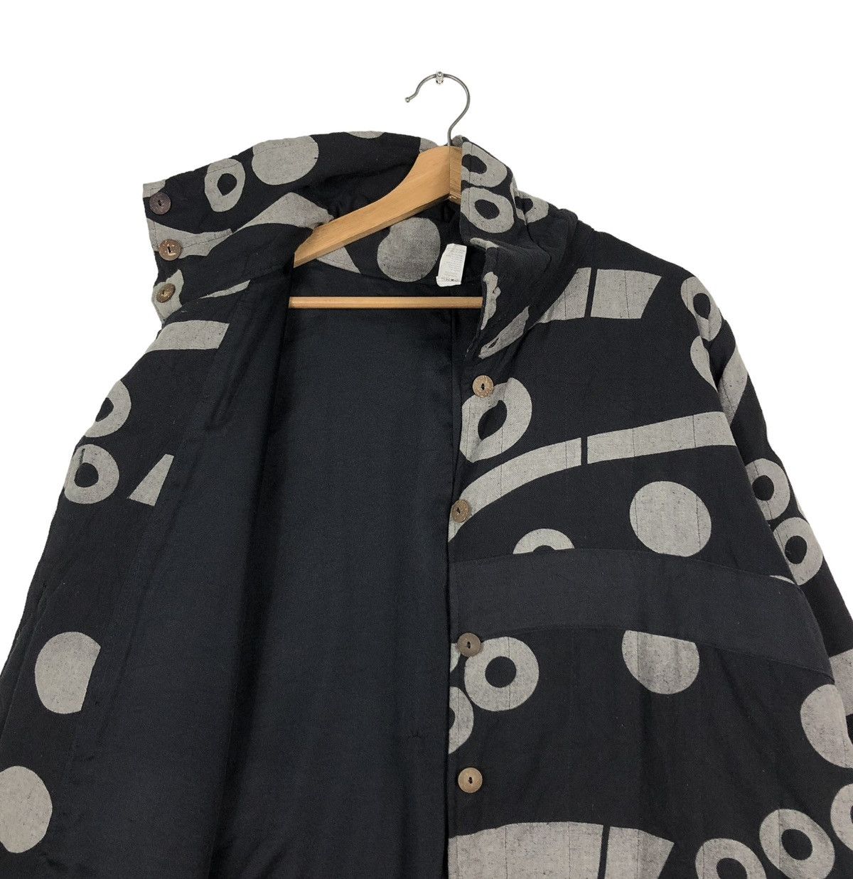 Japanese Brand 🔥VINTAGE INDIGO LONG JACKET ICHIOKU PULKADOT ISSEY MIYAKE Size US M / EU 48-50 / 2 - 12 Thumbnail