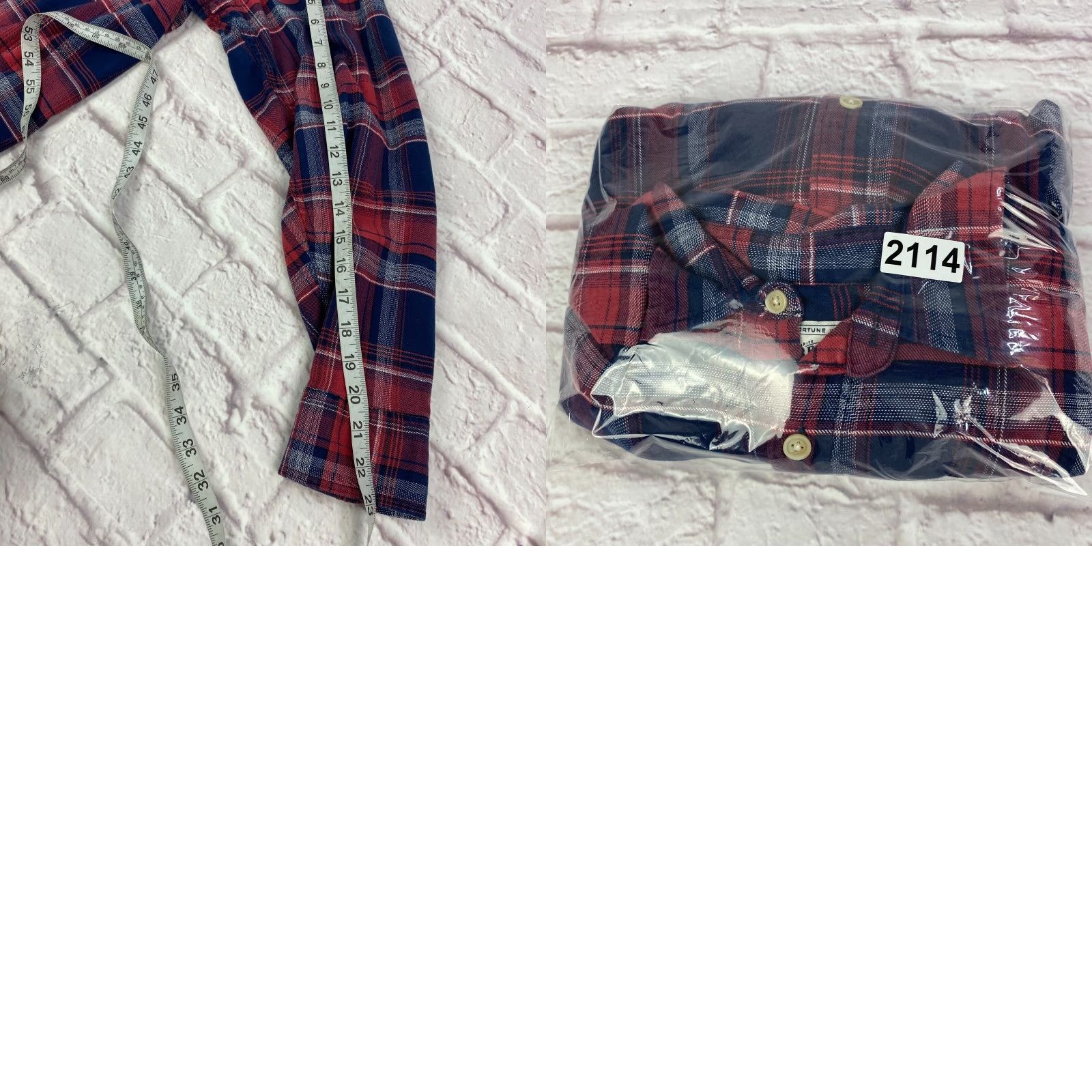 Lucky Brand VINTAGE Lucky Brand Mens Flannel Button Up Shirt XL Saturday Plaid Casual Stretch 44 in Chest Size US XL / EU 56 / 4 - 8 Thumbnail