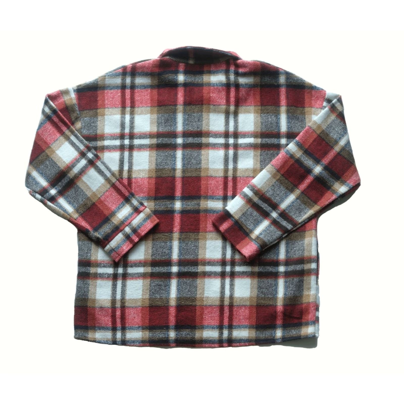 Vintage VINTAGE Unbranded Shirt Men L Brown Plaid 100% Polyester Flannel Button-Down Casual 90s Theme Fall Spring Summer Winter Mens Size US L / EU 52-54 / 3 - 3 Thumbnail