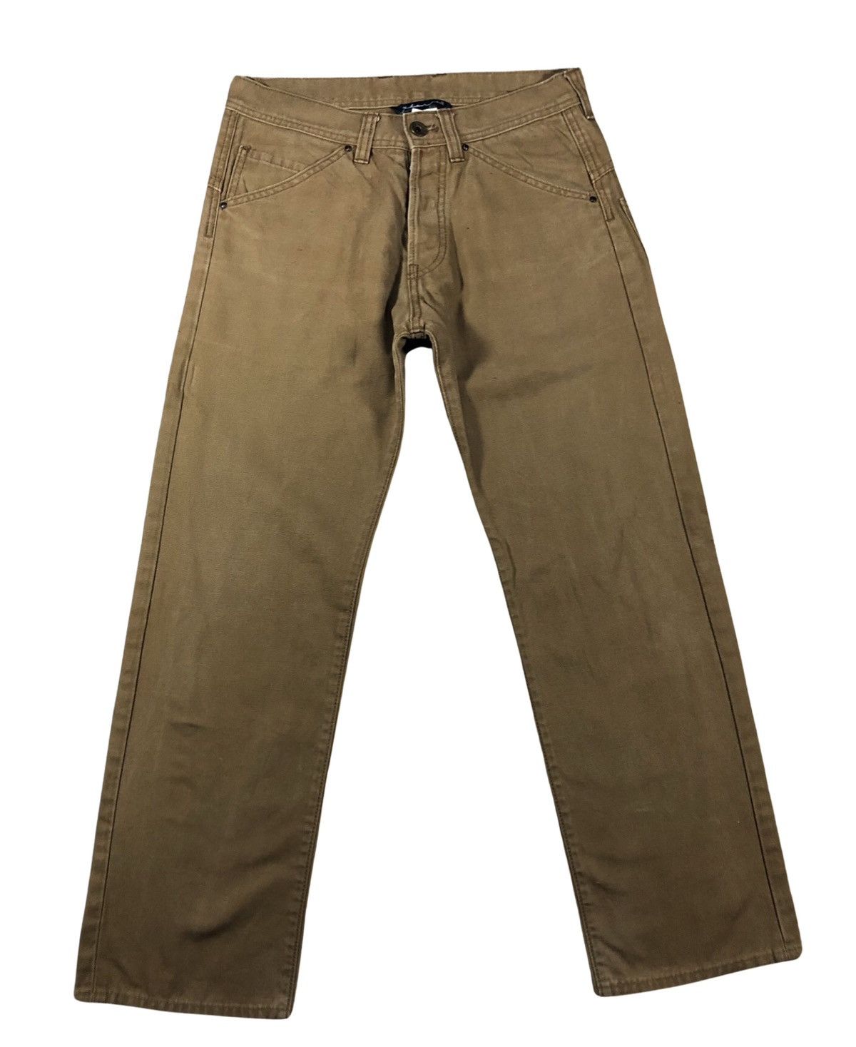 image of Vintage x Xlarge Duck Canvas Xlarge Buckle Back in Brown, Men's (Size 31)