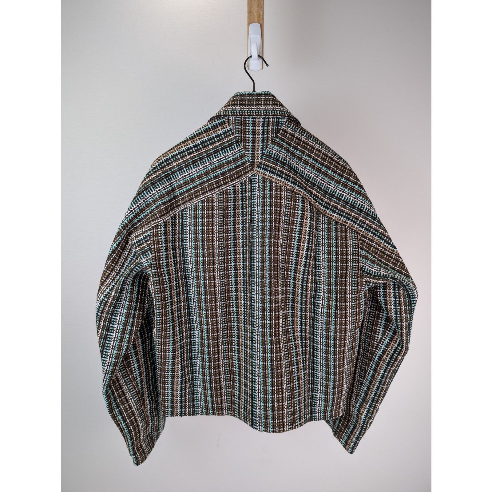 Bottega Veneta o1rshd1 Multicoloured Cotton Check Blouson Jacket in Black Size US M / EU 48-50 / 2 - 13 Thumbnail