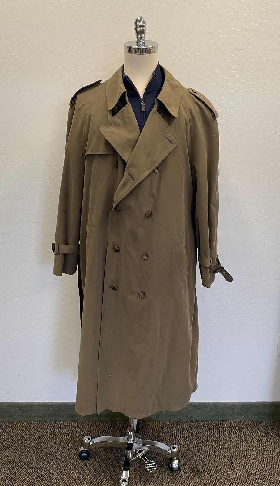Brooks Brothers × Vintage Vintage Double Breasted Twill Trench Size US XXL / EU 58 / 5 - 1 Thumbnail