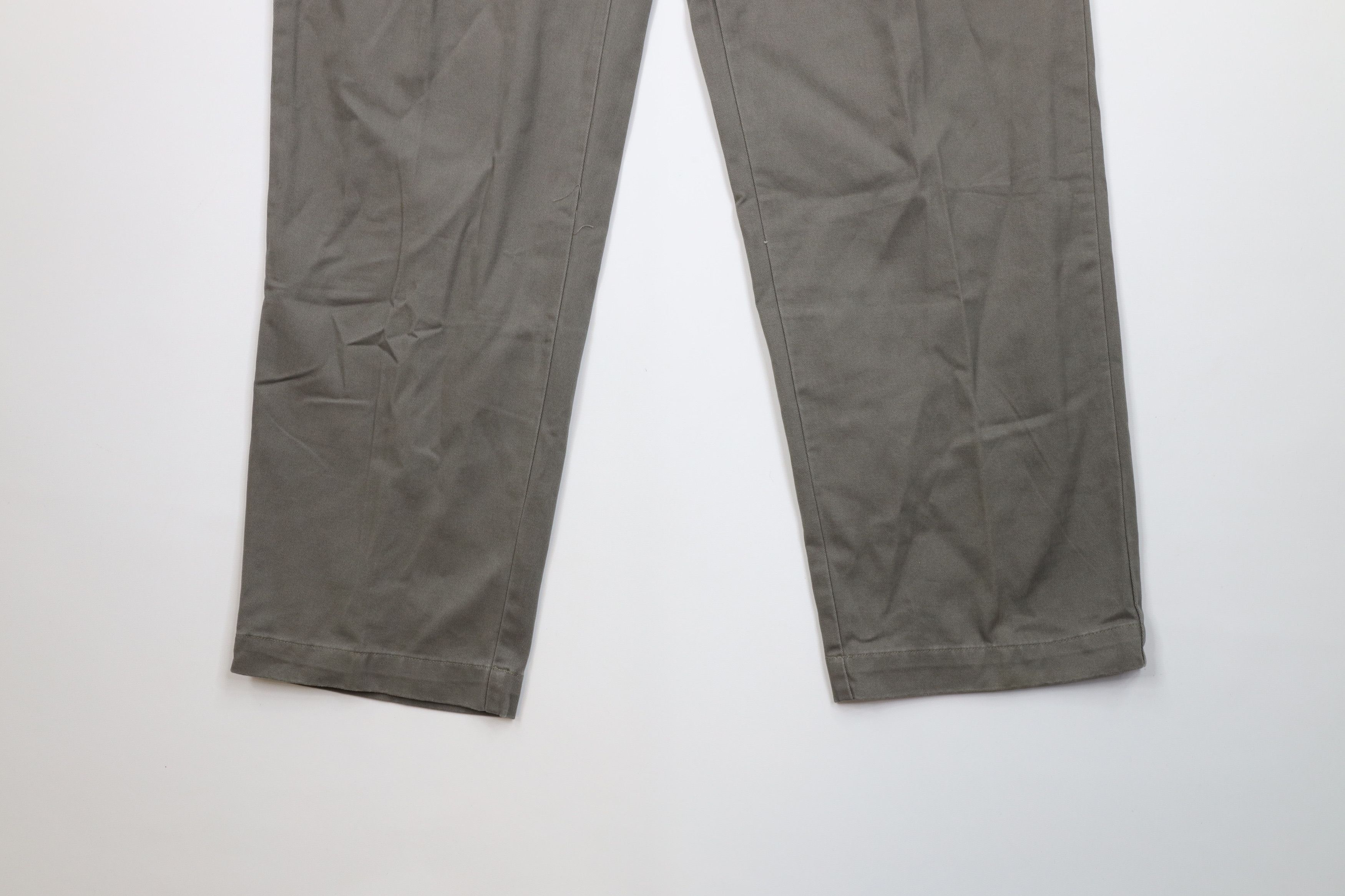 Ralph Lauren Vintage 90s Ralph Lauren Wide Leg Chino Pants Gray Cotton Size US 34 / EU 50 - 4 Thumbnail