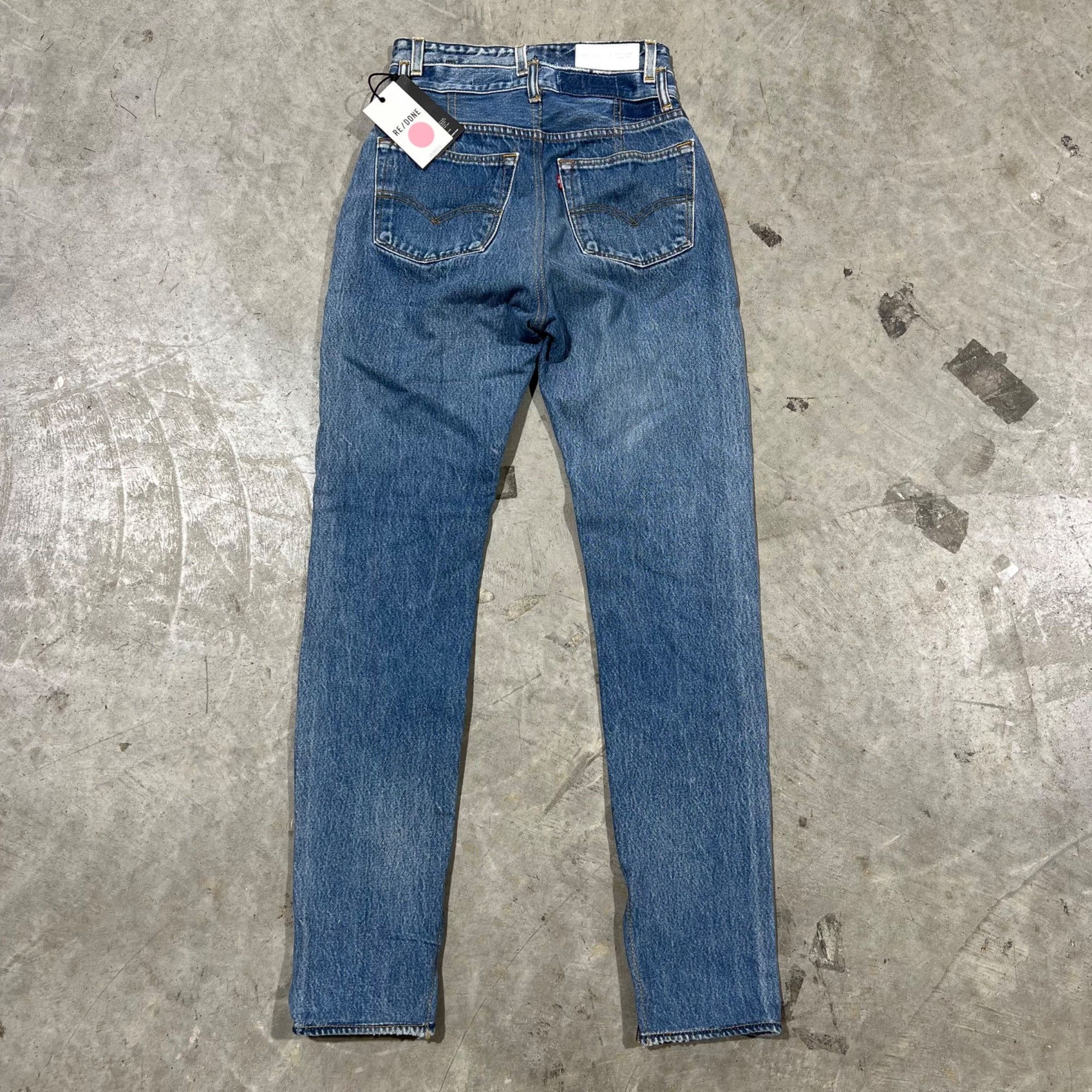 Levi's × RE/DONE $943 NWT RE/DONE x LEVI'S Double Waisted Drainpipe Sz 25 Size 25" / US 0 / IT 36 - 8 Thumbnail