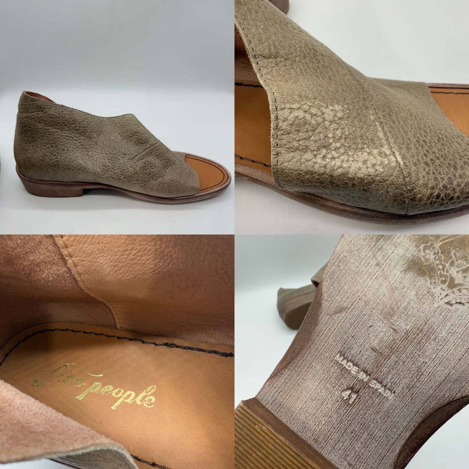 Free People Free People Mont Blanc Sandal Womens Sandal 41/US 10 Leather Open Toe Beige Grayish Vintage? Size US 10 / IT 40 - 8 Thumbnail
