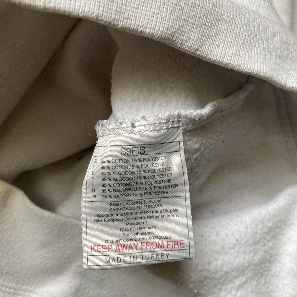 Nike × Vintage Vintage 90’s Nike Sweatshirt white Size US S / EU 44-46 / 1 - 5 Thumbnail