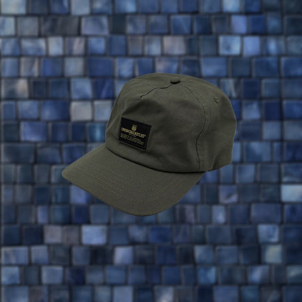 Crooks & Castles Crooks & Castles Snapback Hat Baseball Cap OD Olive Green Adjustable Men One Size Green Casual Mens Size ONE SIZE - 1 Thumbnail