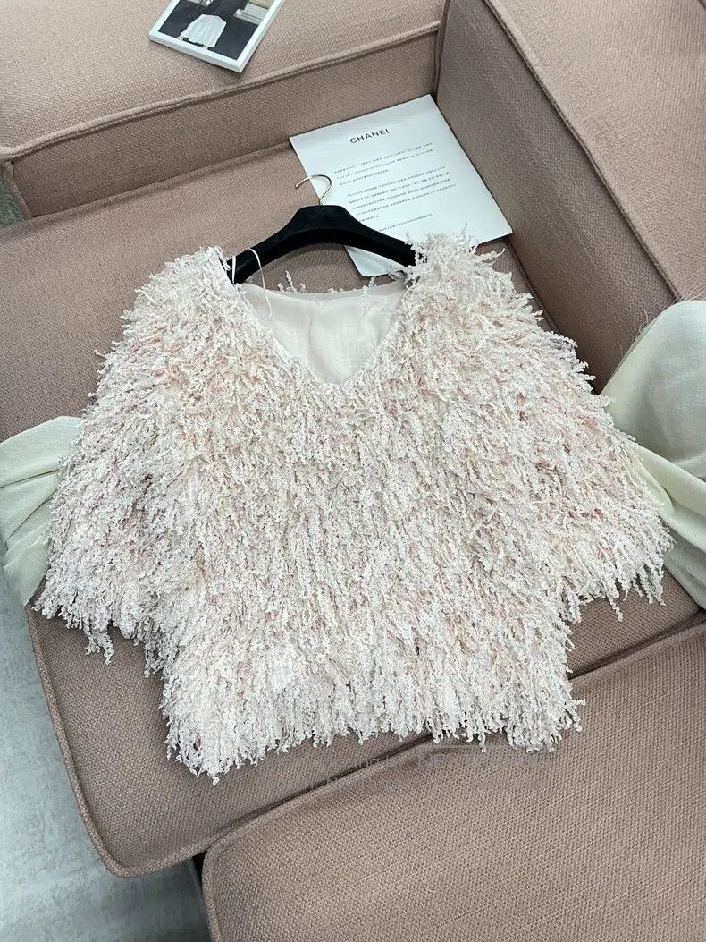 Chanel Chanel Waterfall series pink tassel short sleeves Size XS / US 0-2 / IT 36-38 - 4 Thumbnail