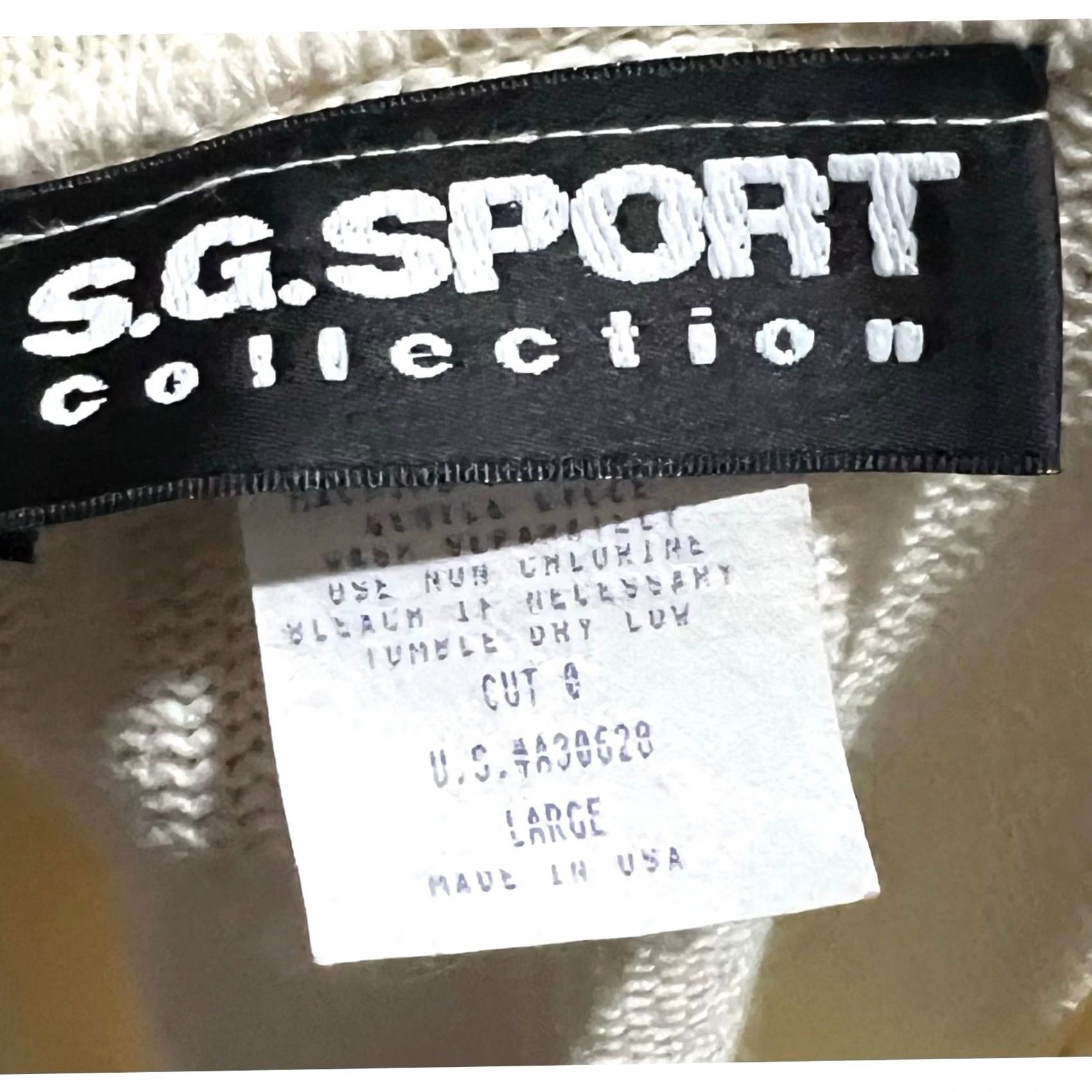 Vintage VINTAGE Women’s Sweater Vest Floral Embroidered Ivory Cream S.G. Sport Sz L USA Size M / US 6-8 / IT 42-44 - 7 Thumbnail