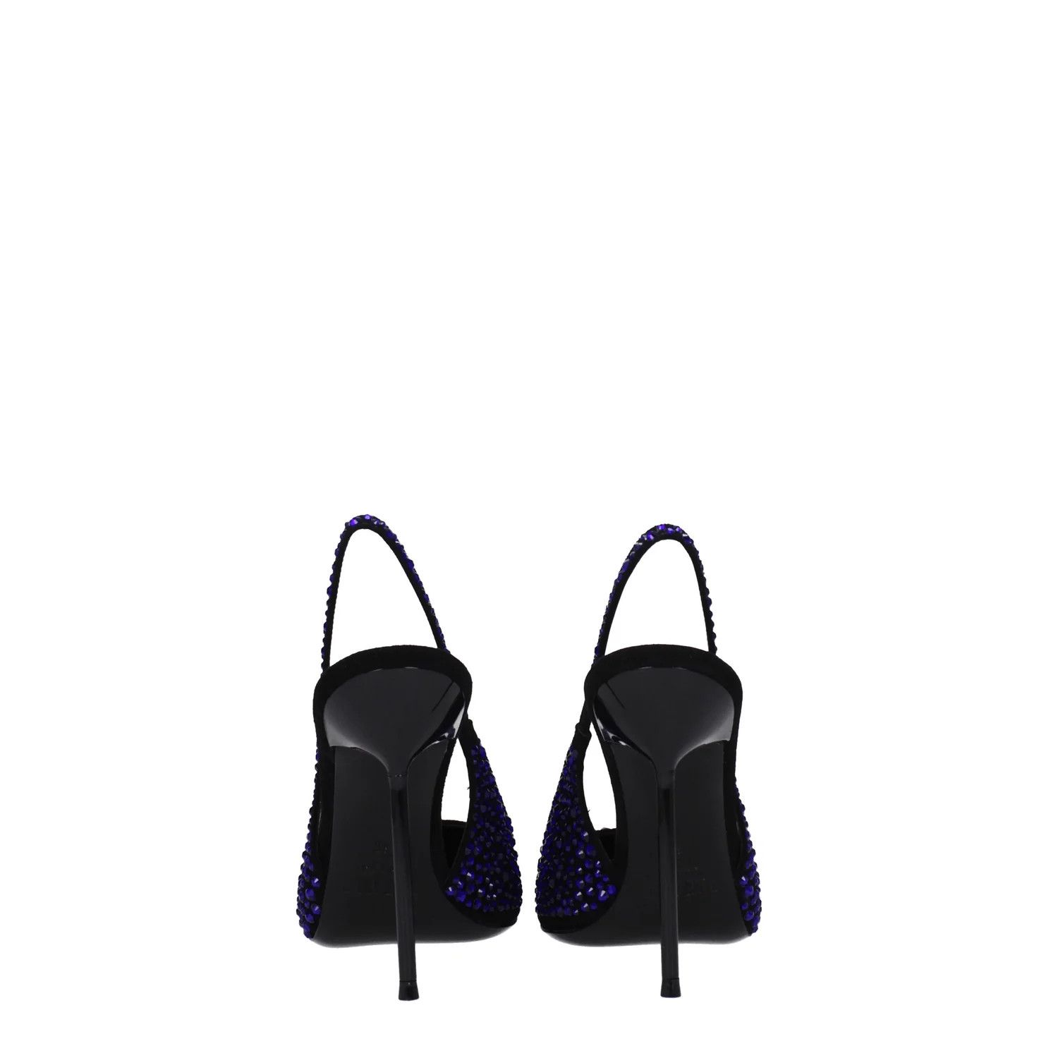 Paris Texas ob1o1e1124 Suede Sandals in Black/Topaz Size US 6 / IT 36 - 5 Thumbnail