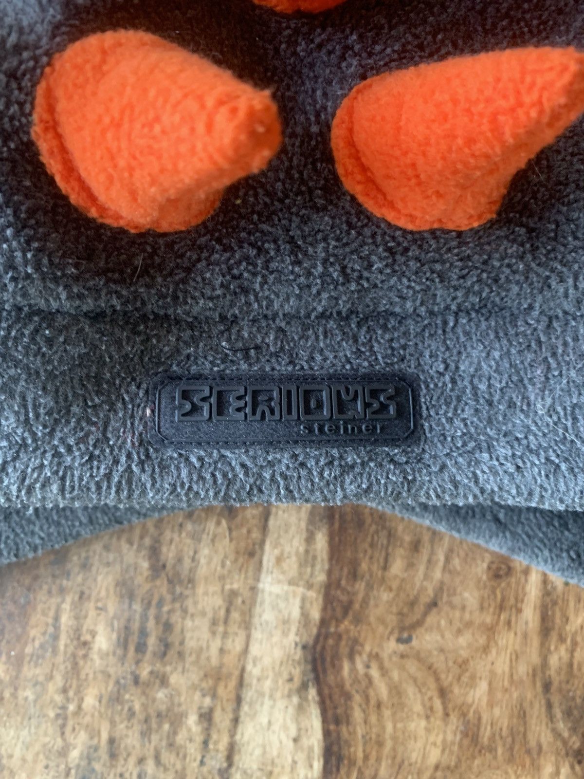 Fotus 2000s Ravewear Steiner Spiked Fleece Beanie grey Orange Size ONE SIZE - 3 Thumbnail