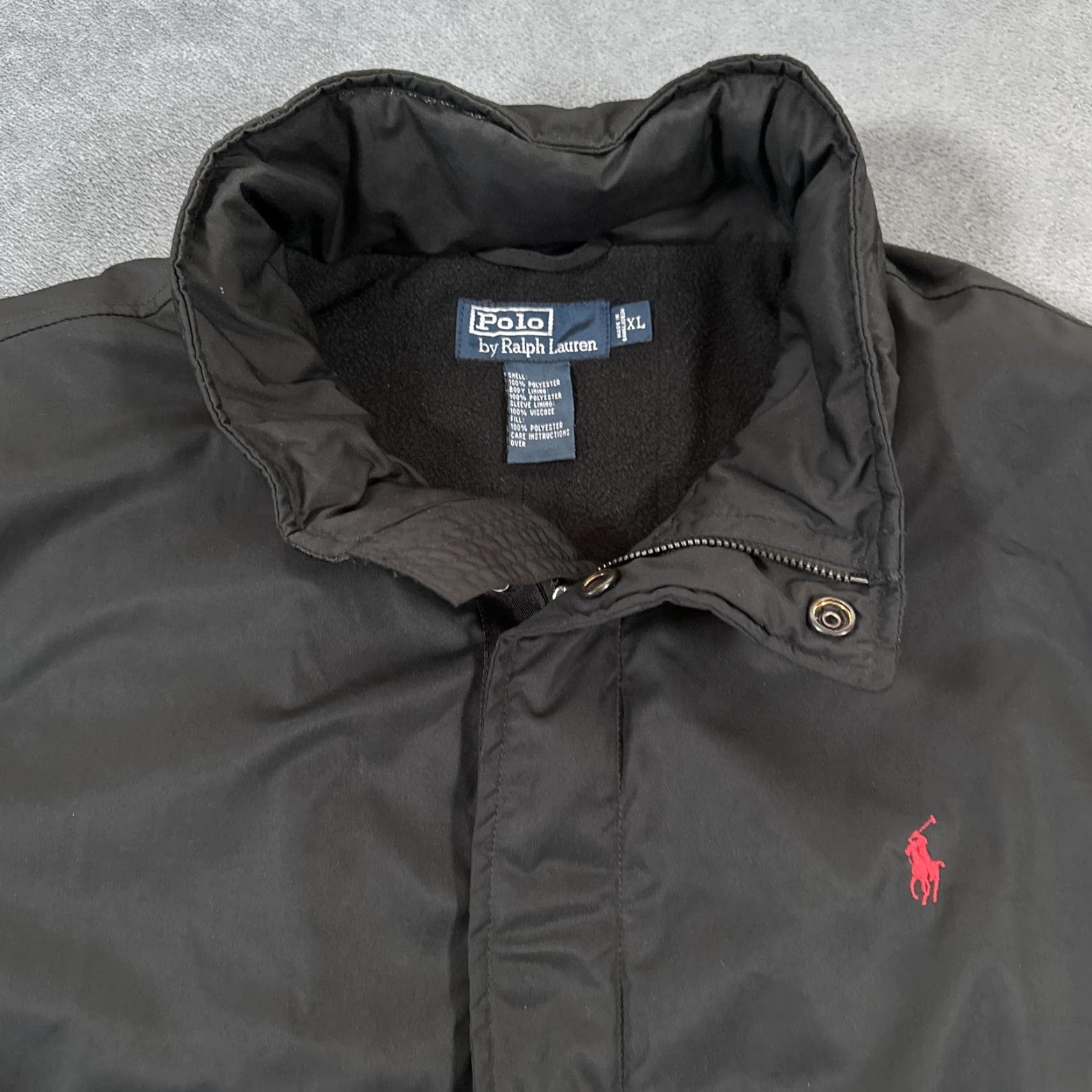 Polo Ralph Lauren Vintage Polo Ralph Lauren Jacket Mens XL Black Hooded Fleece Lined Winter Coat Size US XL / EU 56 / 4 - 2 Thumbnail