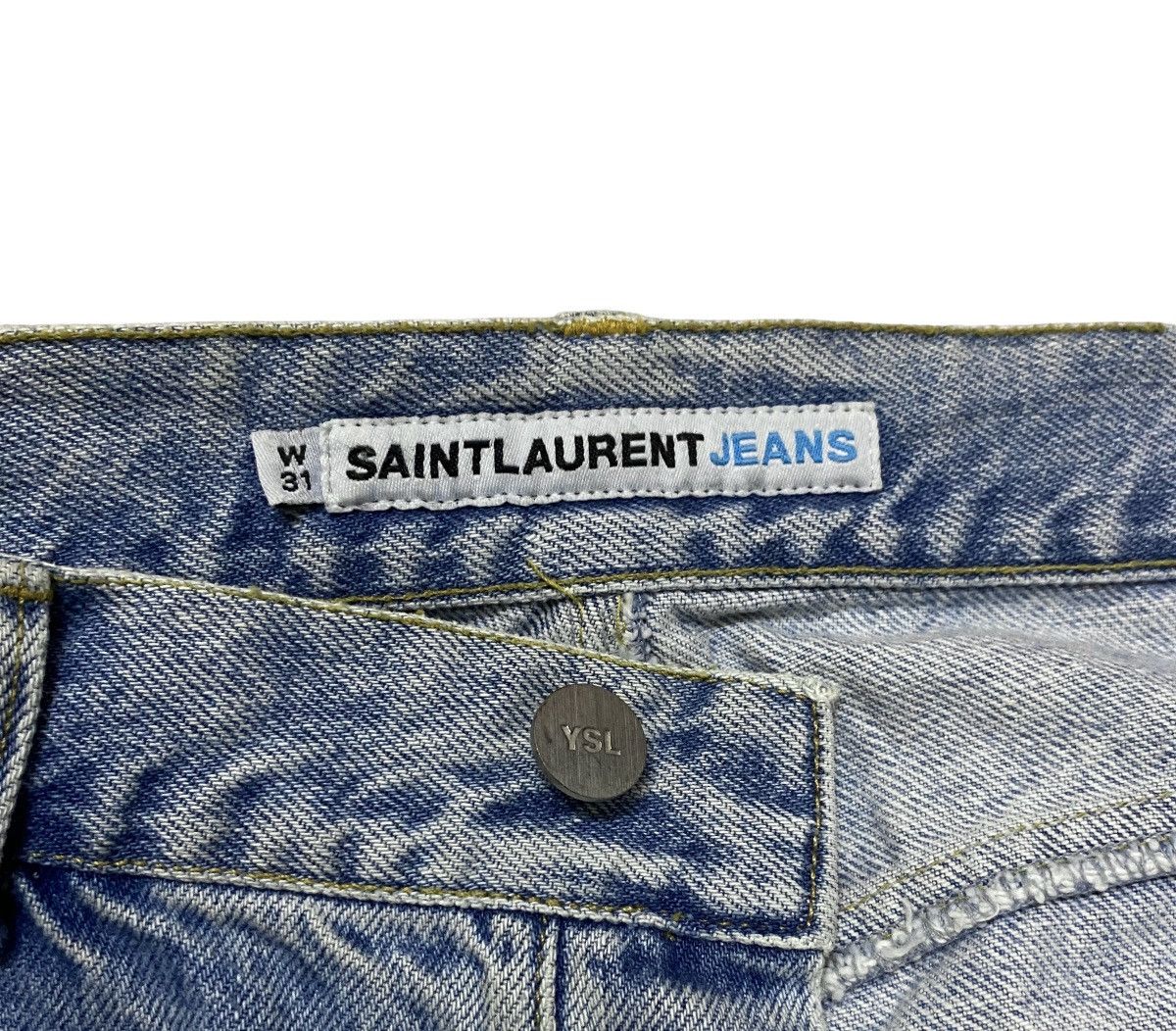 Saint Laurent Paris Vintage Brand Saint Lauren Jeans 2000s Size US 30 / EU 46 - 8 Thumbnail