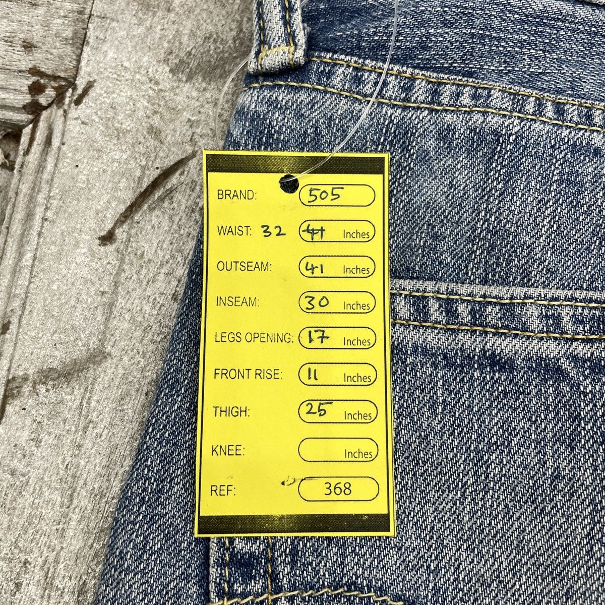 Levi's Vintage Levis 505 Distressed Blue Light Wash wc 368 Size US 32 / EU 48 - 13 Thumbnail