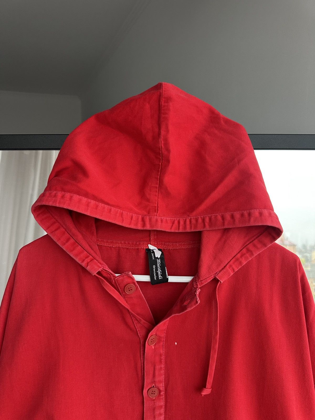 Vintage Maribasch Brenzwiler Red Smock Hoodie Cotton Anorak Size US XL / EU 56 / 4 - 4 Thumbnail
