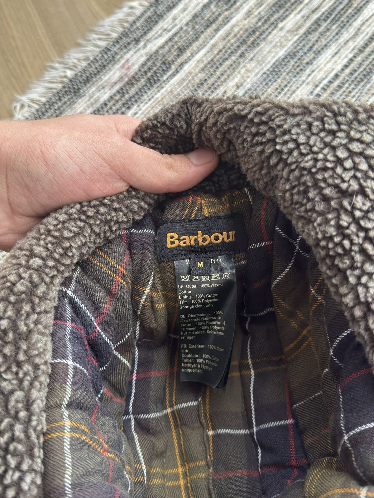 Barbour Vintage Barbour Trapper Fleece Blue Winter Hat Size M Men Size ONE SIZE - 7 Thumbnail
