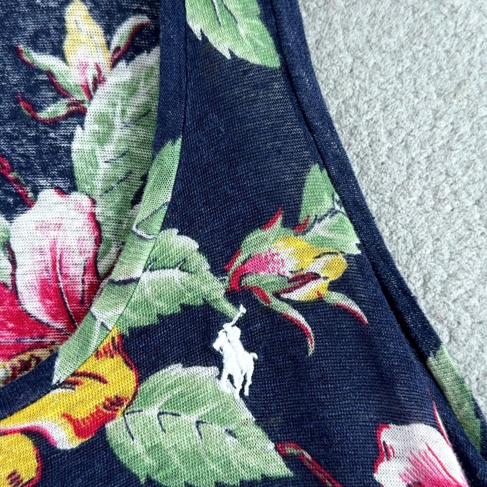 Polo Ralph Lauren Polo Ralph Lauren Linen Hawaiian Shirt Tank Top Womens Medium Floral Tropical Size M / US 6-8 / IT 42-44 - 5 Thumbnail