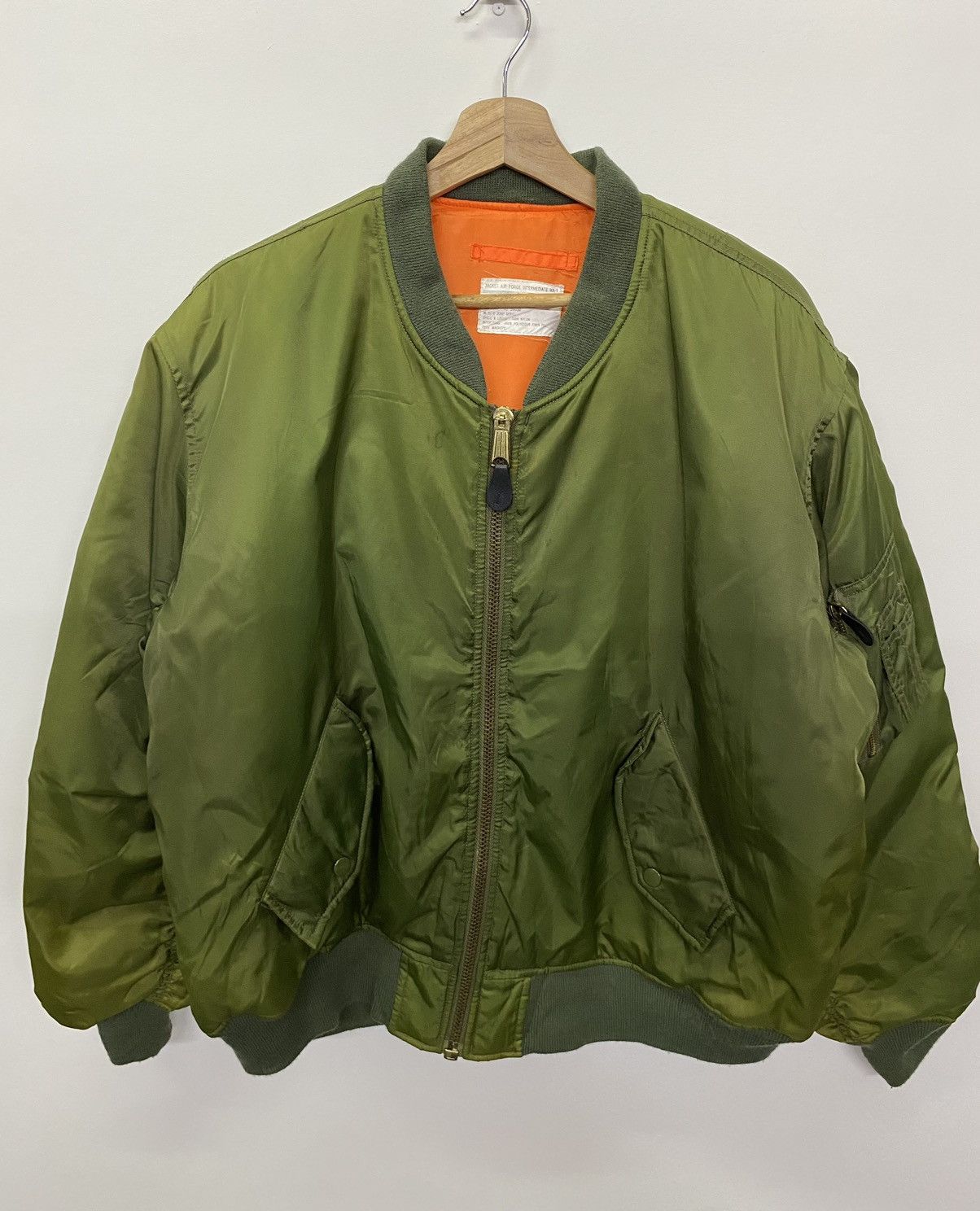 Vintage Air Force Intermadiate MA Bomber Jacket Size US L / EU 52-54 / 3 - 1 Thumbnail