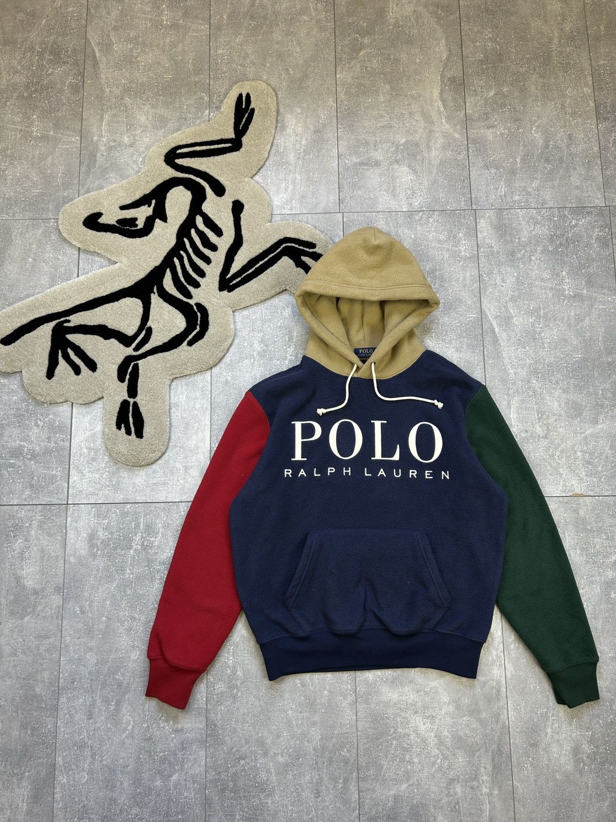 Polo Ralph Lauren Mens Vintage Polo Ralph Lauren collab polar fleece hoodie Size US S / EU 44-46 / 1 - 1 Thumbnail