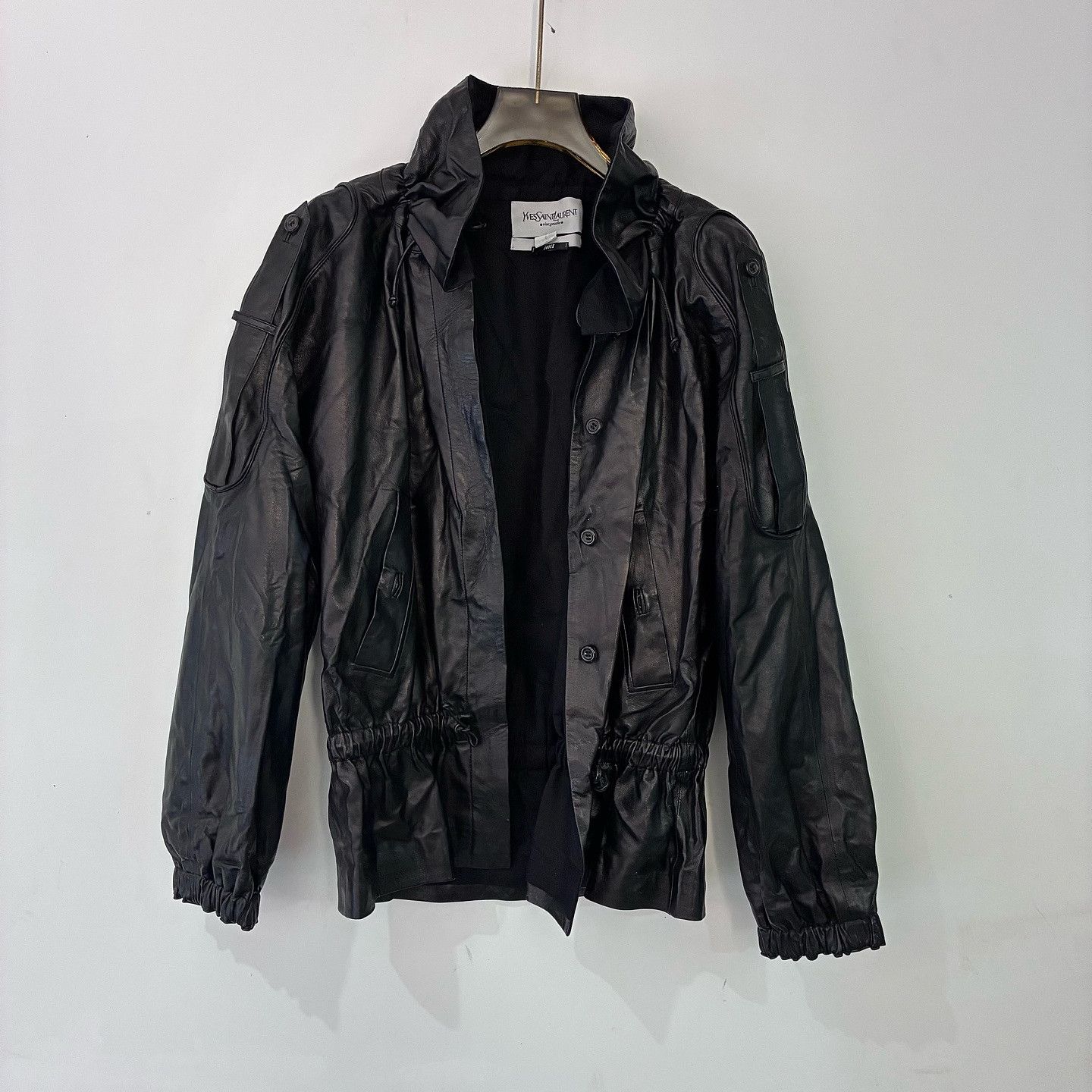 Yves Saint Laurent Yves Saint Laurent Rive Gauche Leather Jacket Size 36 Size XS / US 0-2 / IT 36-38 - 1 Thumbnail