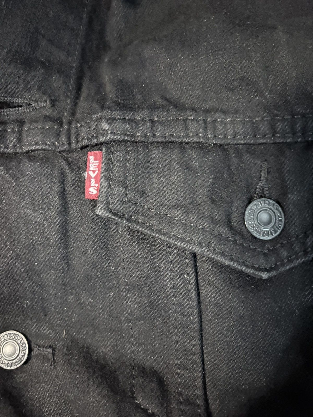 Levi's Levi Denim Black Jacket Size US M / EU 48-50 / 2 - 6 Thumbnail