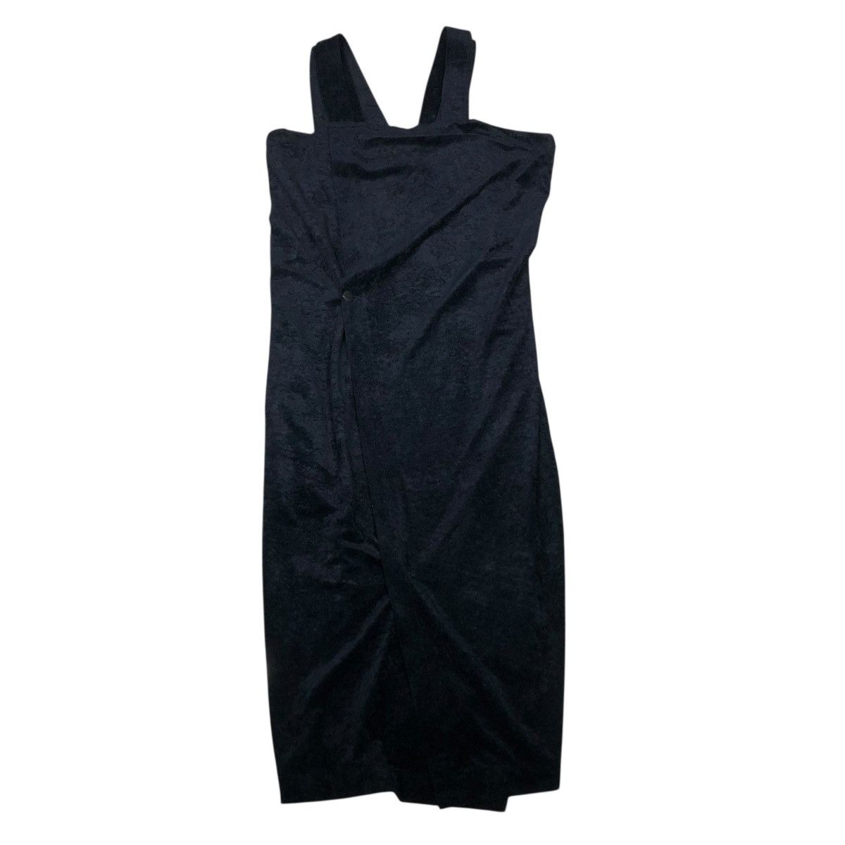 Comme des Garcons 🔥VINTAGE COMME DES GARCONS MIDI DRESS VELVET RICH BLACK Size M / US 6-8 / IT 42-44 - 19 Thumbnail