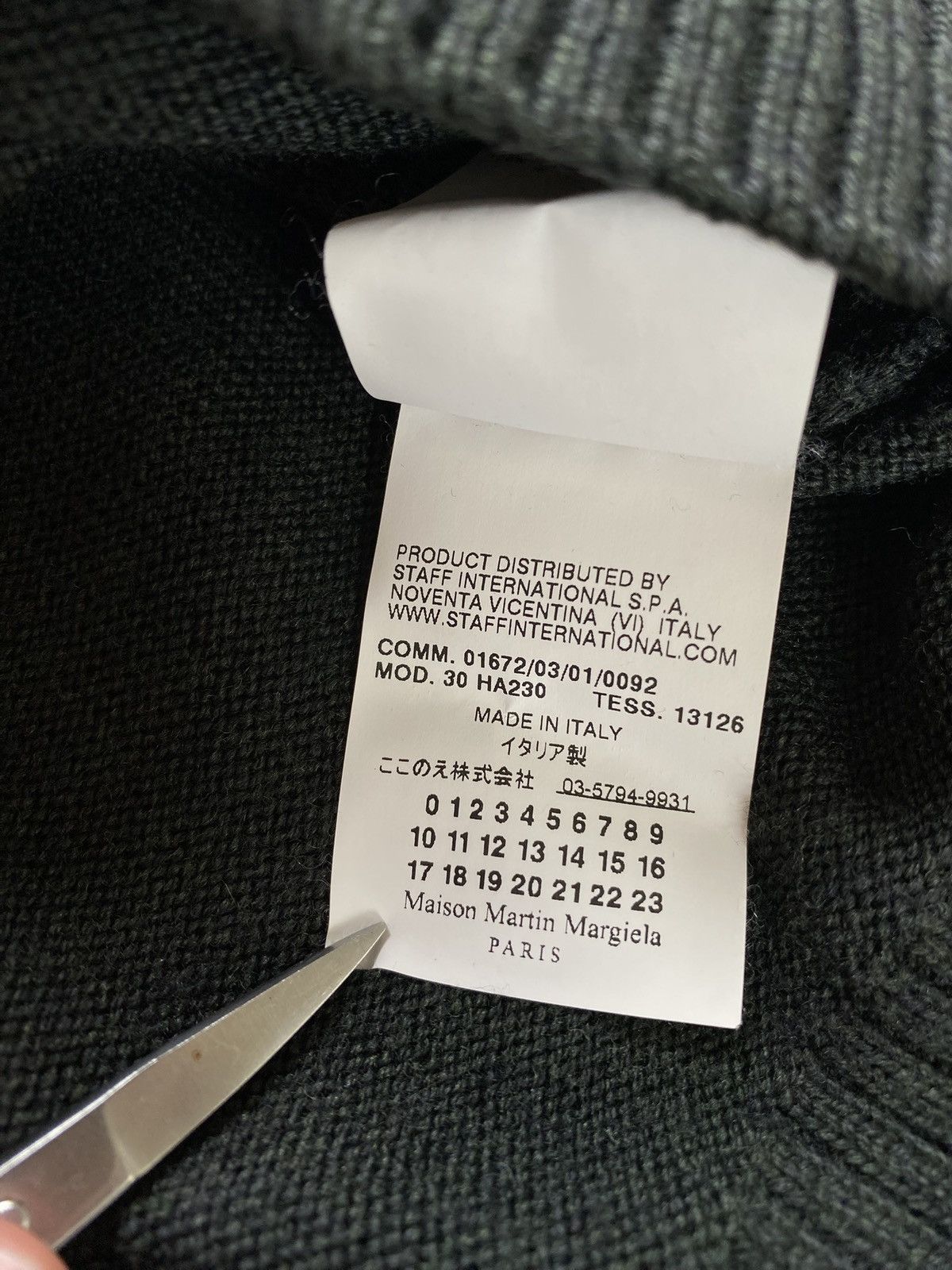 Maison Margiela Maison Martin Margiela Shawl Neck sweater Dark Green Size US M / EU 48-50 / 2 - 7 Thumbnail