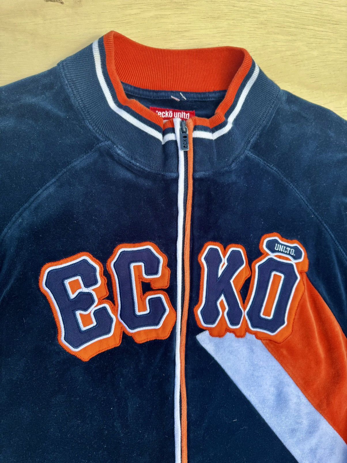 Ecko Unltd. × Rap Tees × Vintage Vintage Eckō 2000’s Velour Y2K Rap Hip Hop Zip Jersey Size US L / EU 52-54 / 3 - 3 Thumbnail