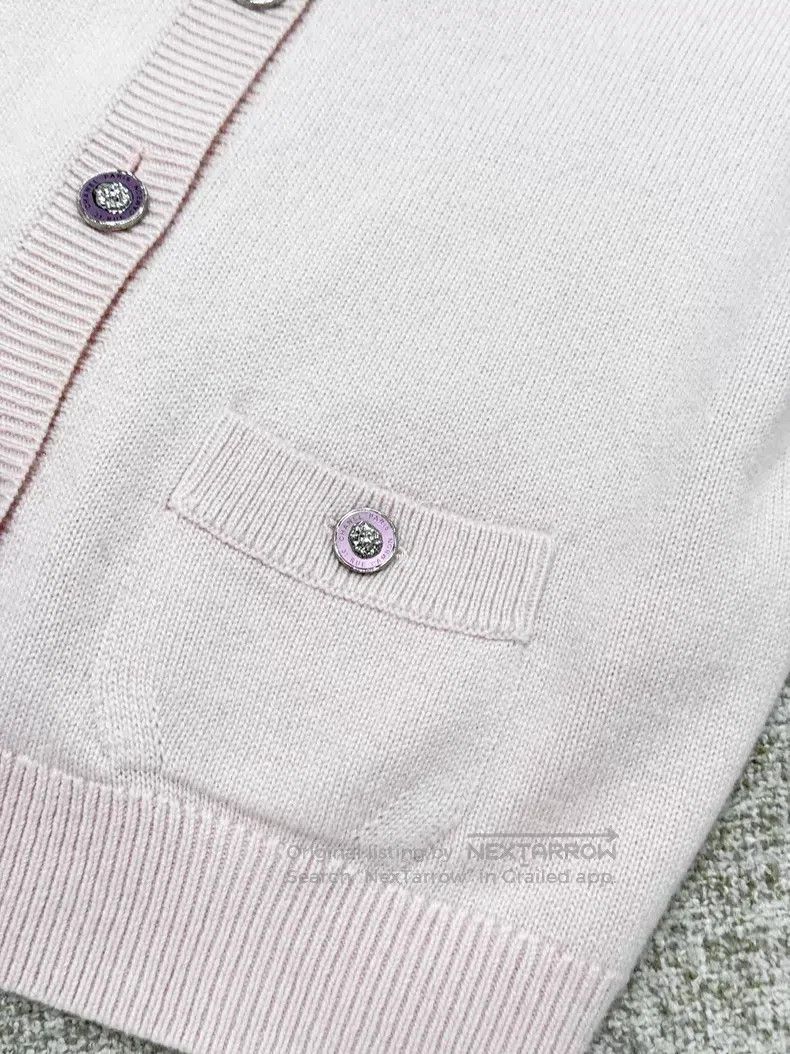 Chanel Chanel Lion button short-sleeved knitted cardigan jacket Size XS / US 0-2 / IT 36-38 - 4 Thumbnail