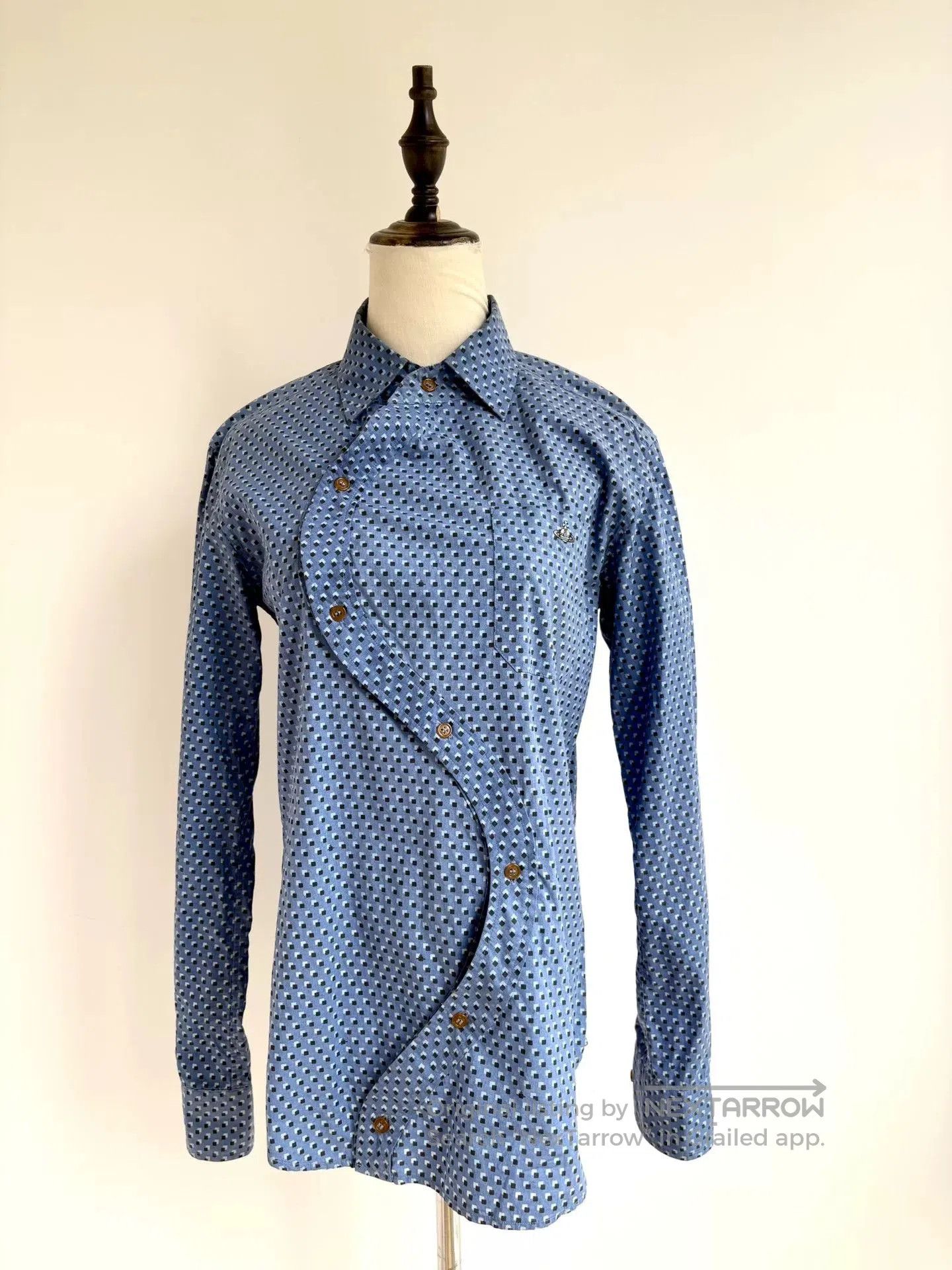 Vivienne Westwood vivienne westwood blue polka dot shirt. Size L / US 10 / IT 46 - 3 Thumbnail