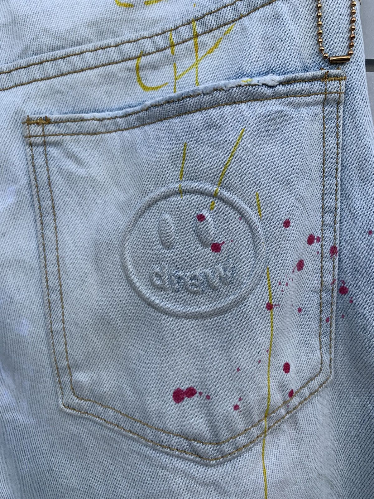 Drew House Drew House Smile Distressed Denim Size US 30 / EU 46 - 20 Thumbnail