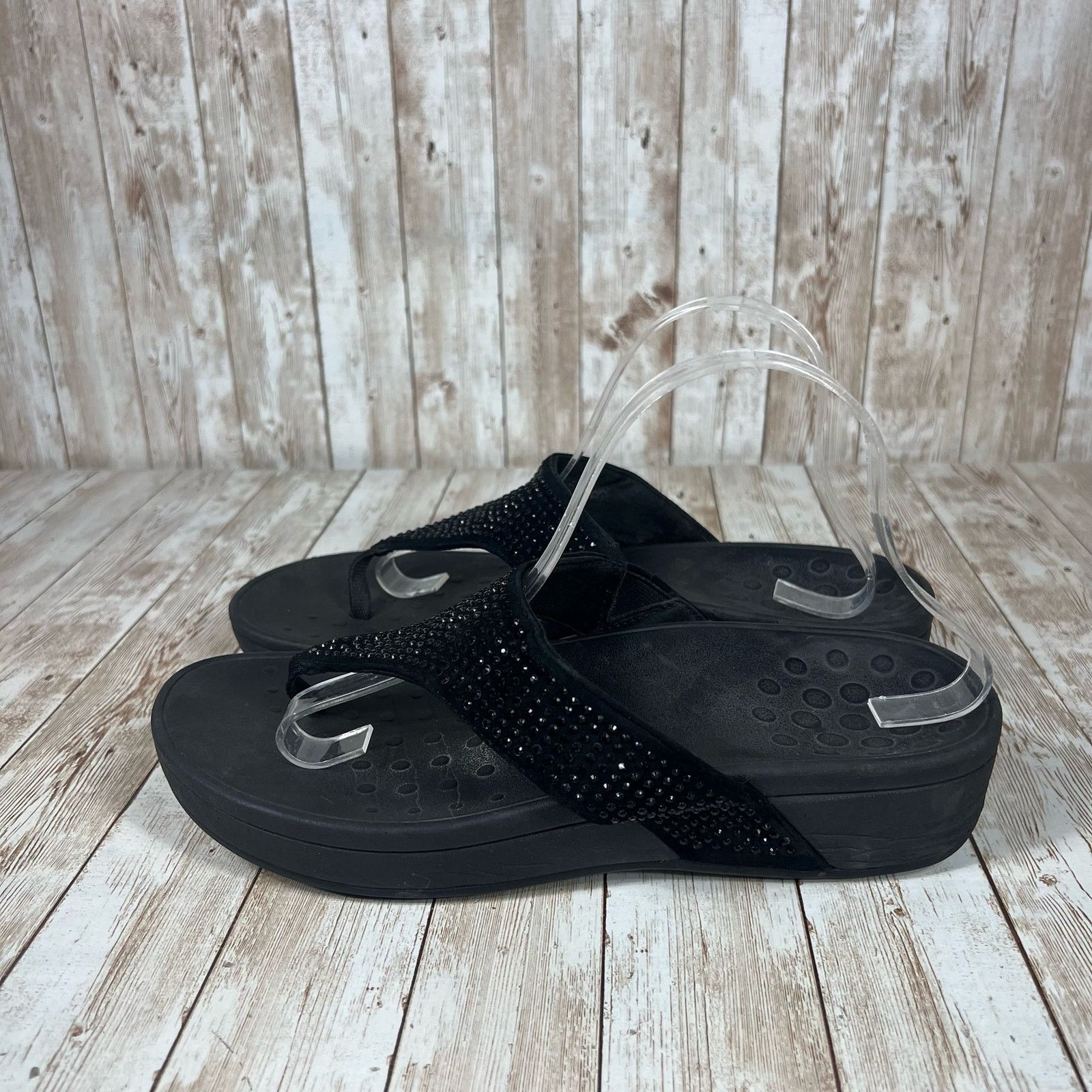 Vionic Vionic Naples black flip flops Womens 11 Size US 11 / IT 41 - 2 Thumbnail
