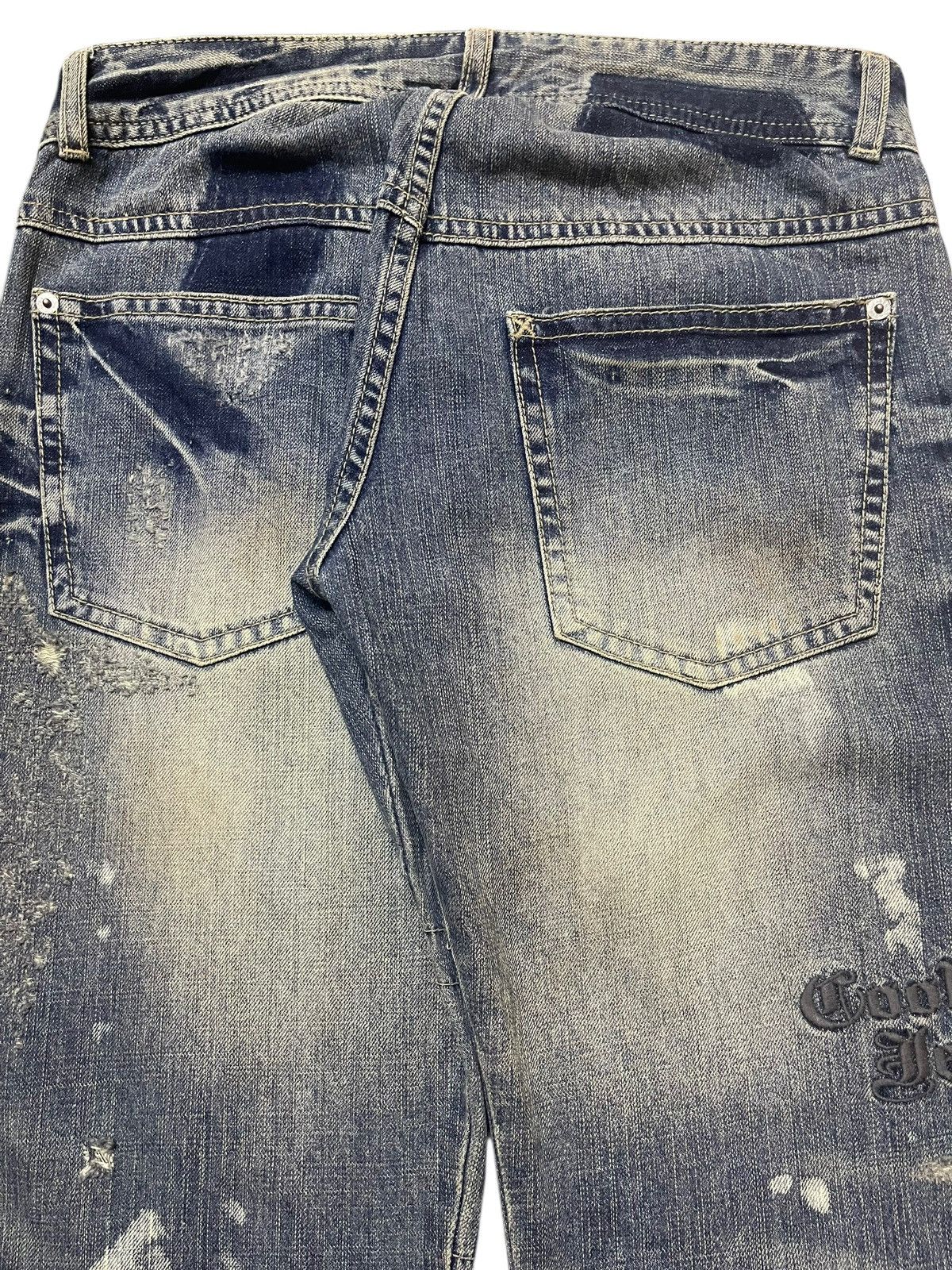 Tornado Mart Vintage Japanese Brand Mud Wash Tribal Distress Bullet Style Size US 31 - 6 Thumbnail