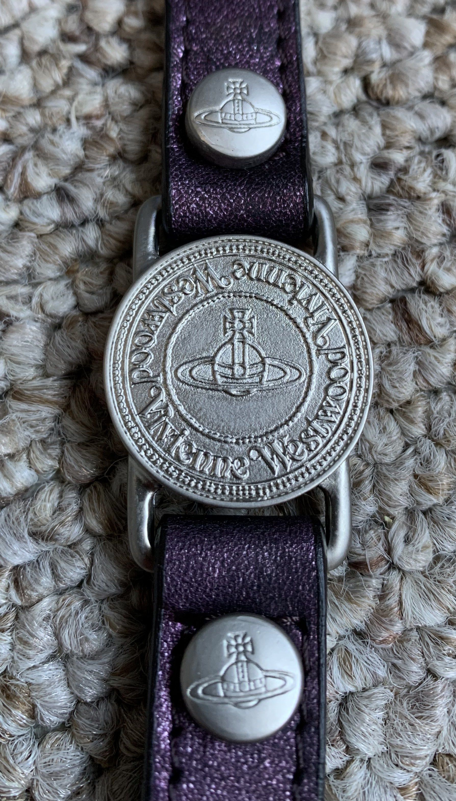 Vivienne Westwood Vivenne Westwood Watch-Inspired Leather Orb Bracelet Size ONE SIZE - 5 Thumbnail