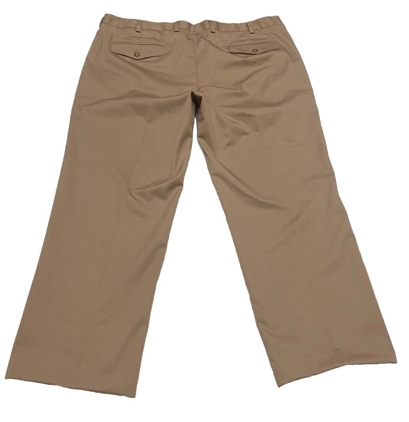 L.L. Bean L.L. Bean Dress Slacks Chino Men's Sz 42 Wide Dark Khaki Size US 42 / EU 58 - 2 Thumbnail