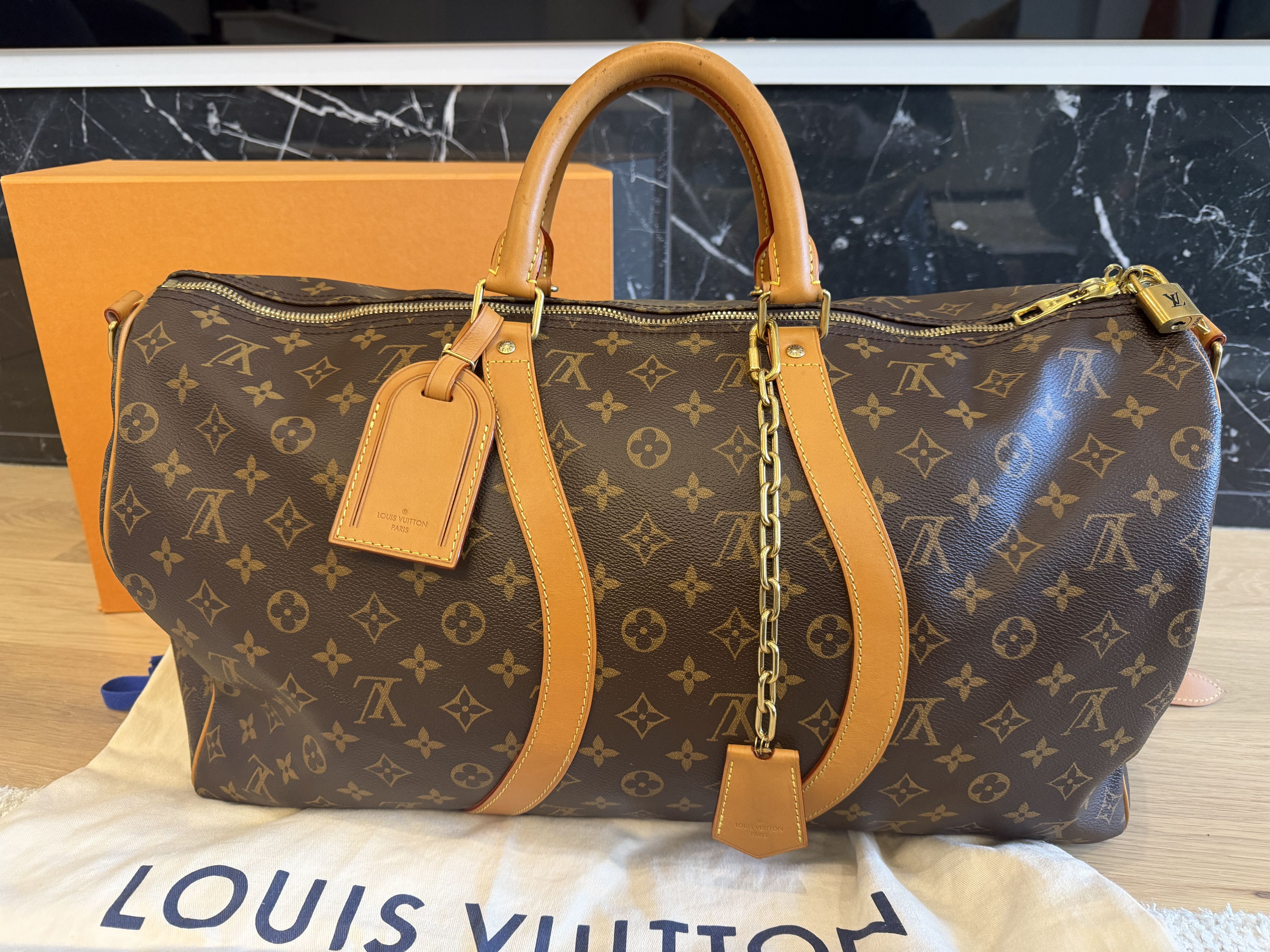 Louis Vuitton Louis Vuitton Virgil Abloh "wavy" Keepall 50 M44880 Size ONE SIZE - 1 Thumbnail