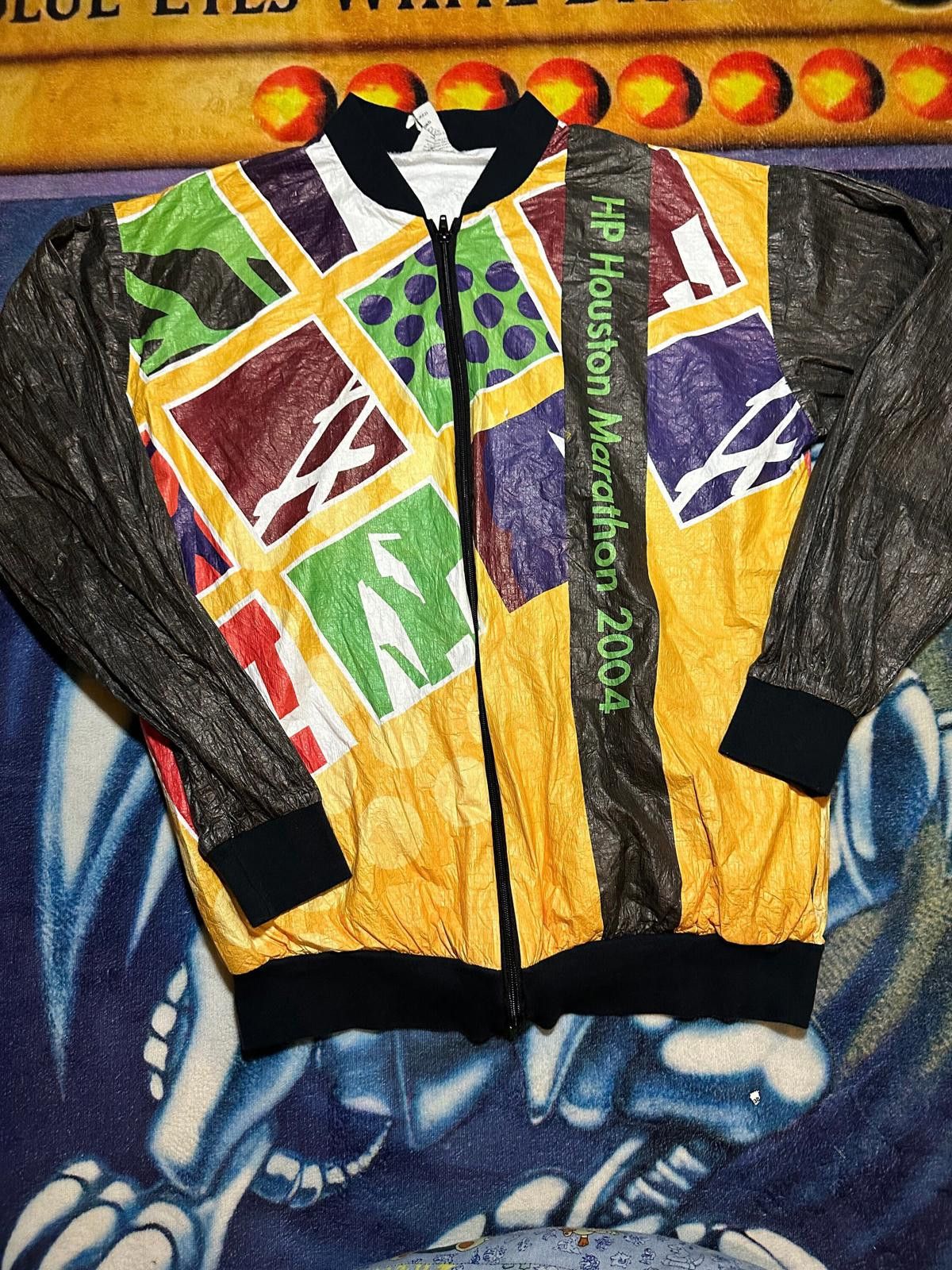The Unbranded Brand Vintage HP Houston Marathon 2004 Lightweight Running Jacket Size ONE SIZE - 1 Thumbnail
