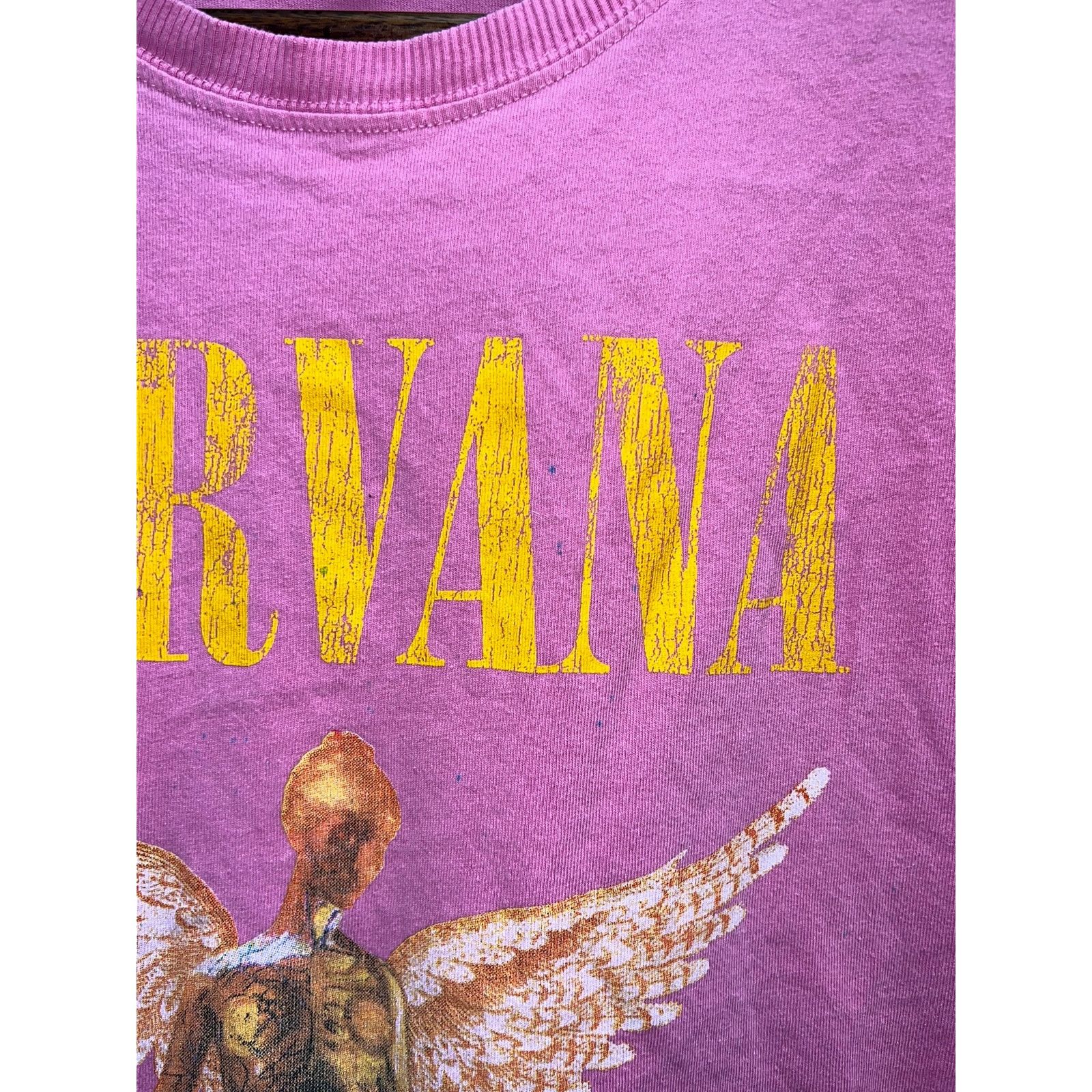 H&M Nirvana Band Shirt Pink Graphic Tee Top Divided H&M Reprint Size US S / EU 44-46 / 1 - 4 Thumbnail
